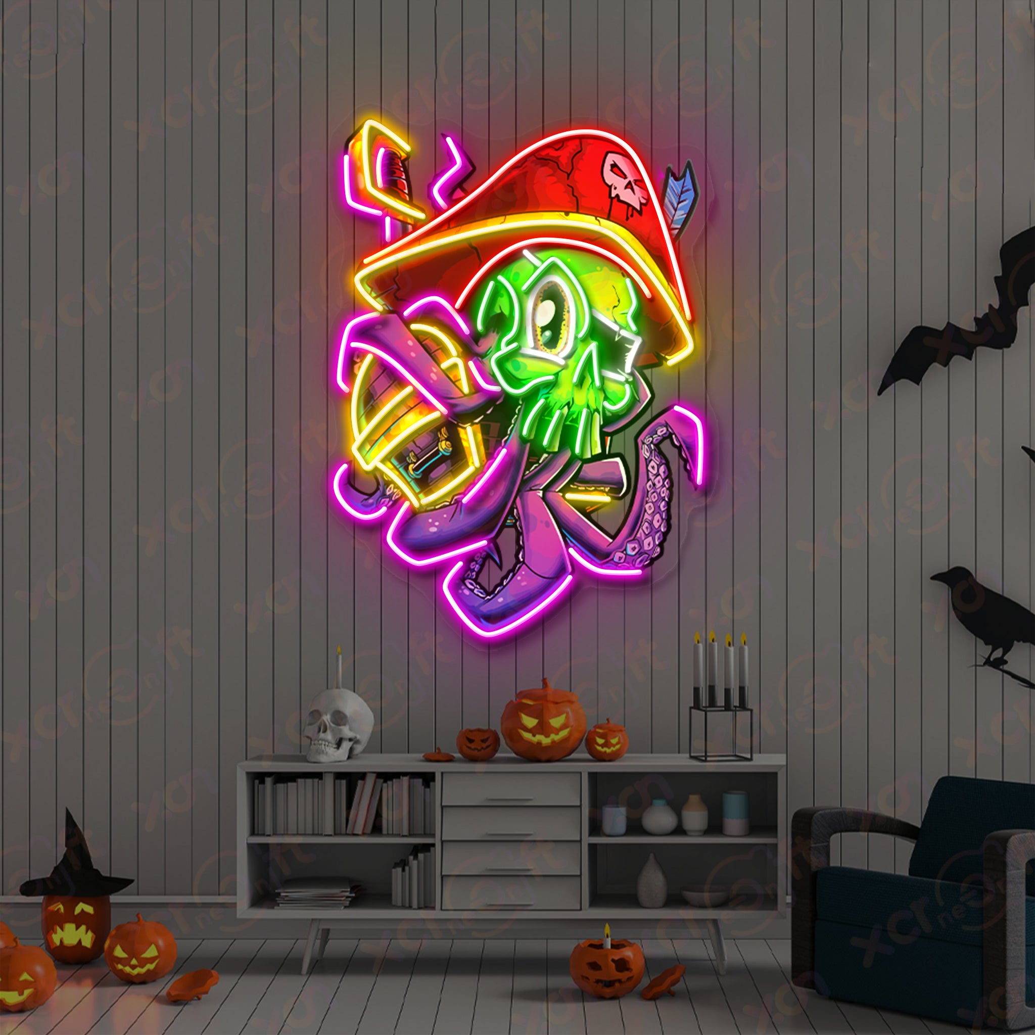 Halloween Pirate LED Neon Light