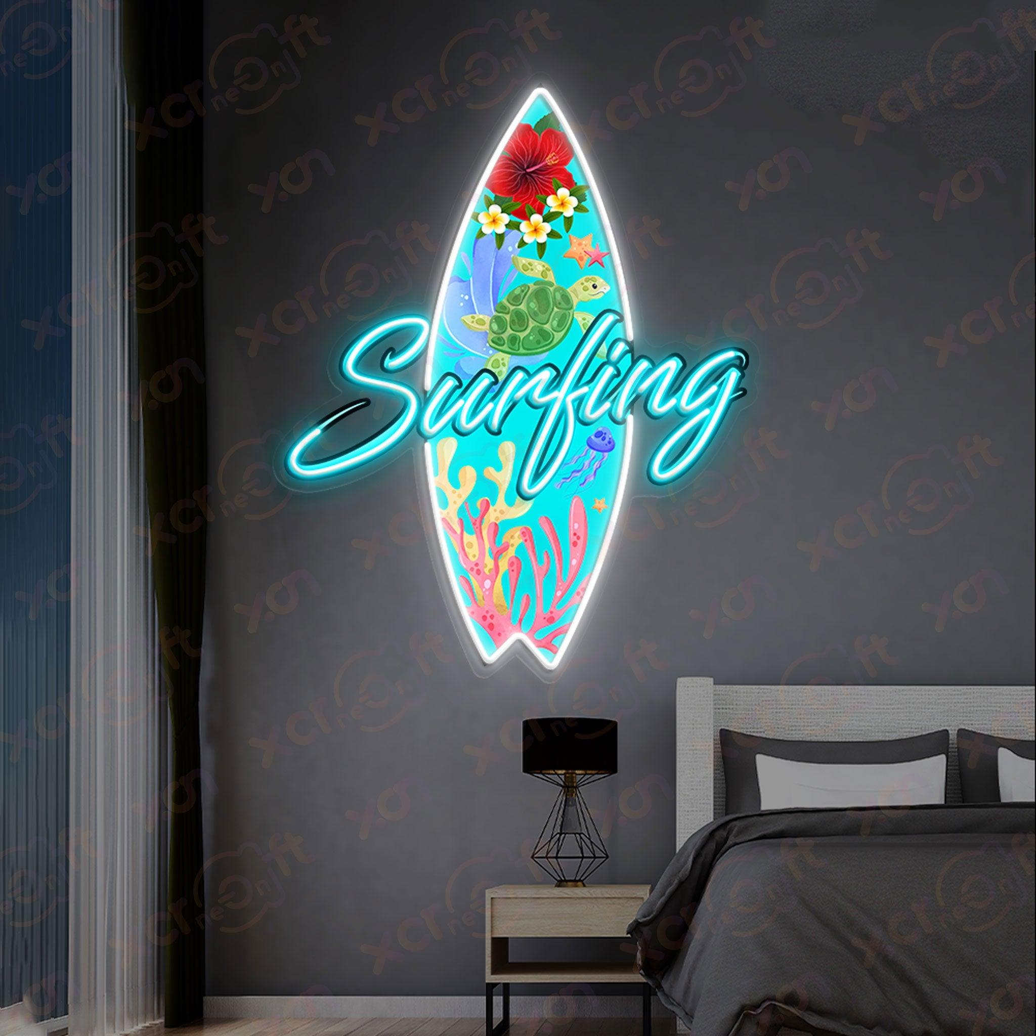 Color Neon - Color neon lighting for surfboard decor