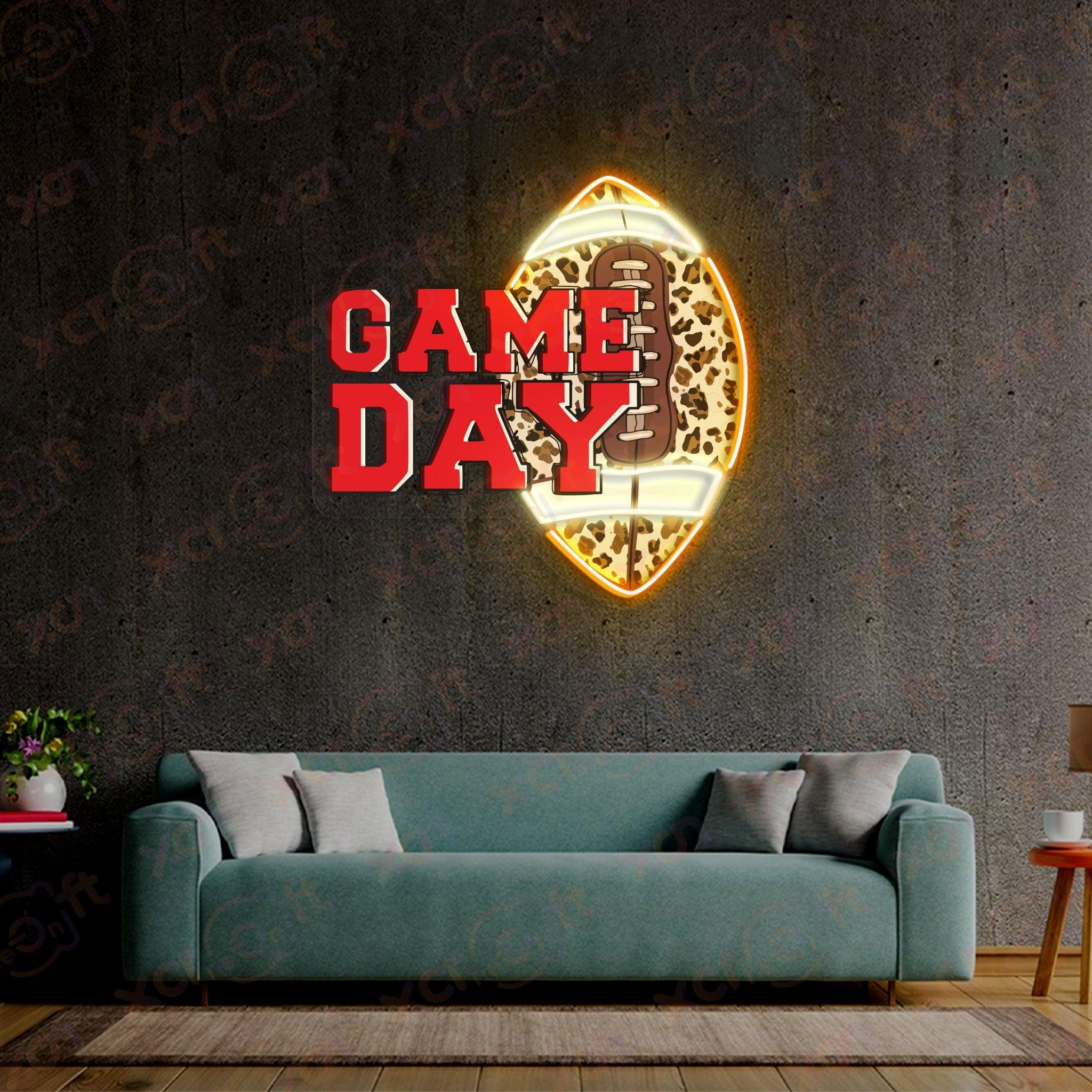 Game day UV Printed Neon Signs Sporting Vibe