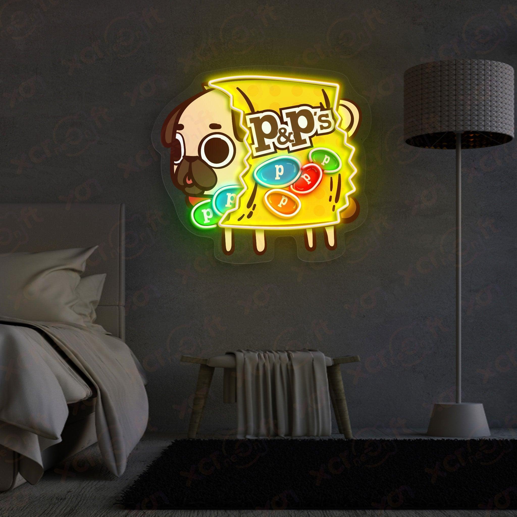 Funny Candy Dog High-quality Neon Sign Kids Room