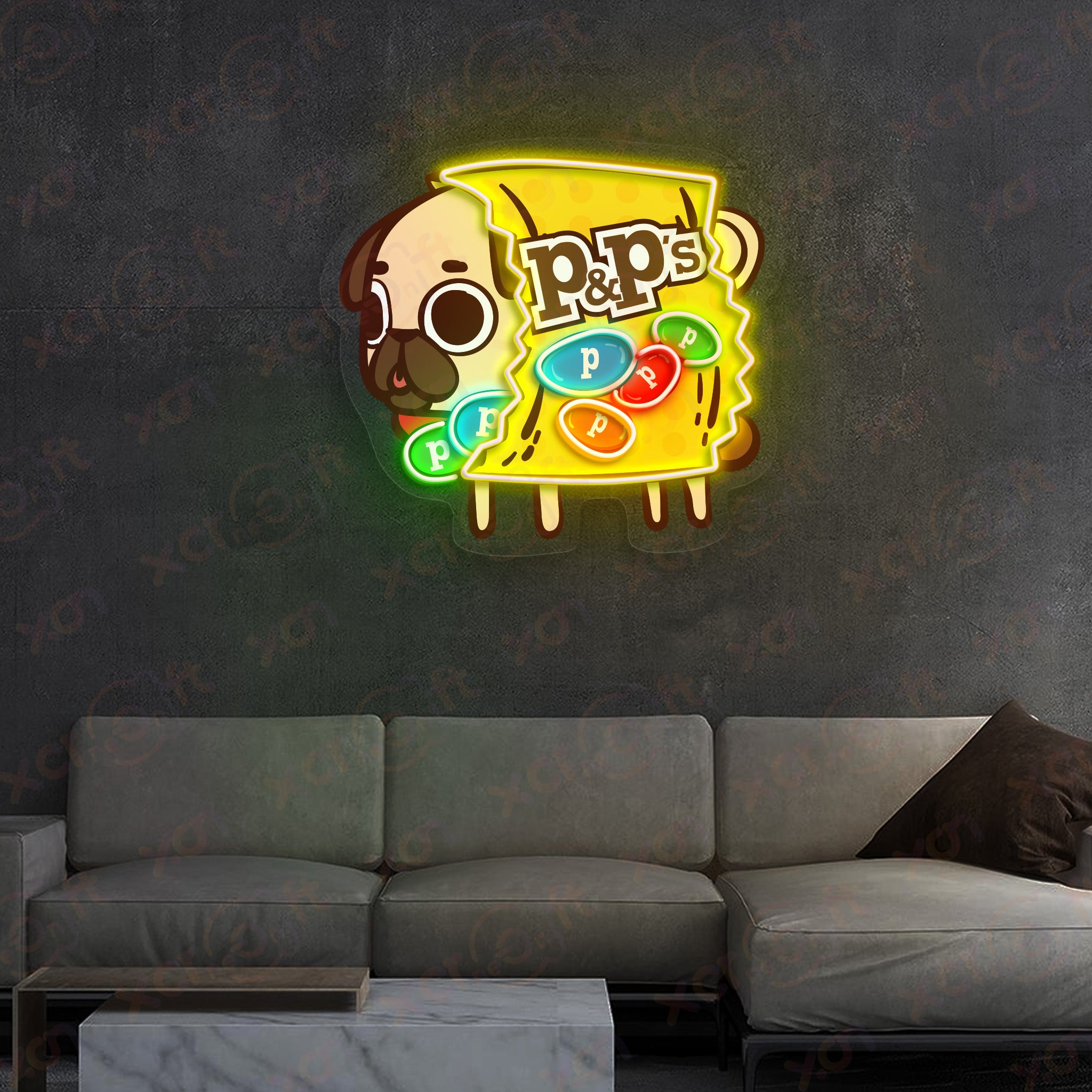 Funny Candy Dog High-quality Neon Sign Kids Room