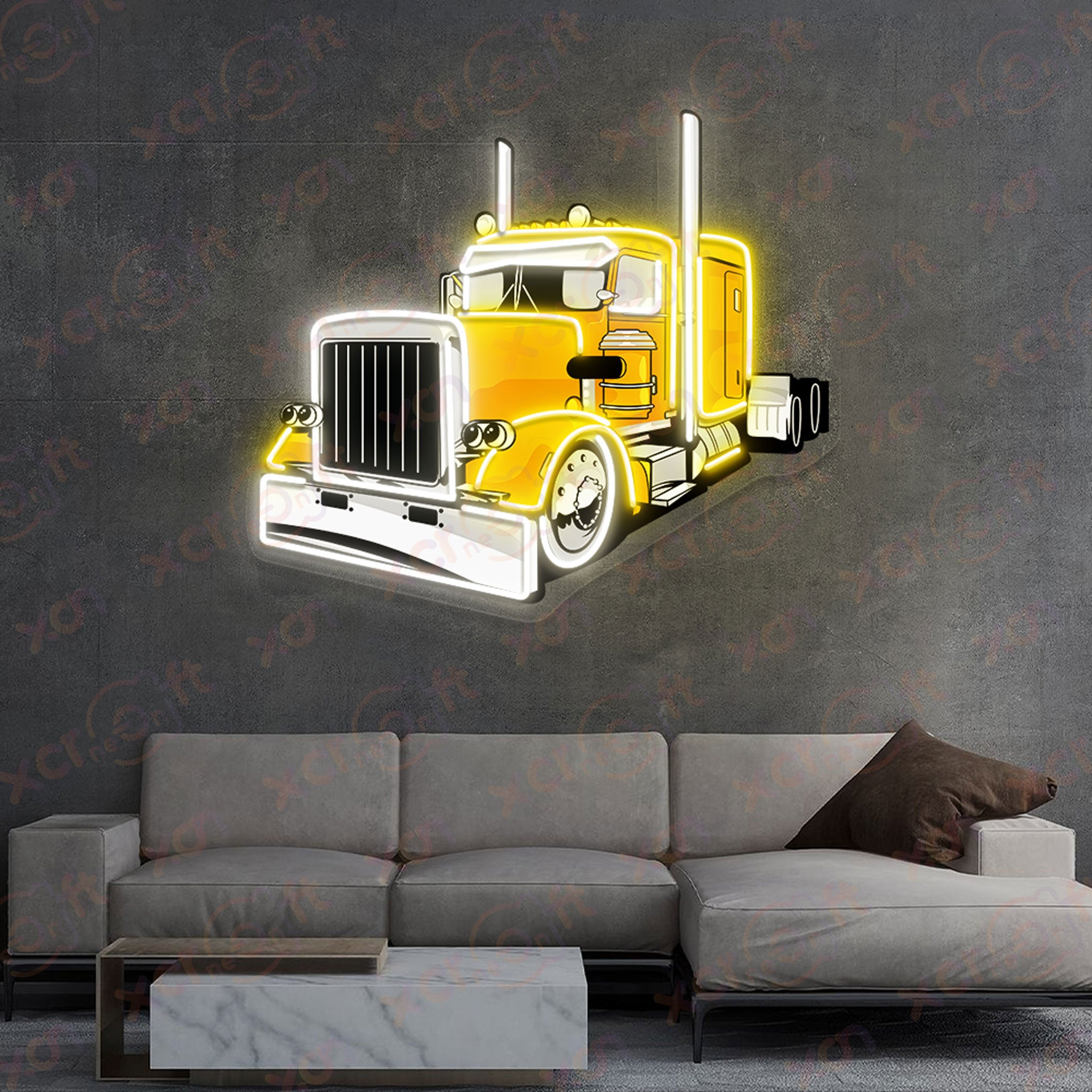 Semi Truck Peterbilt Neon Signs Decoration Decor