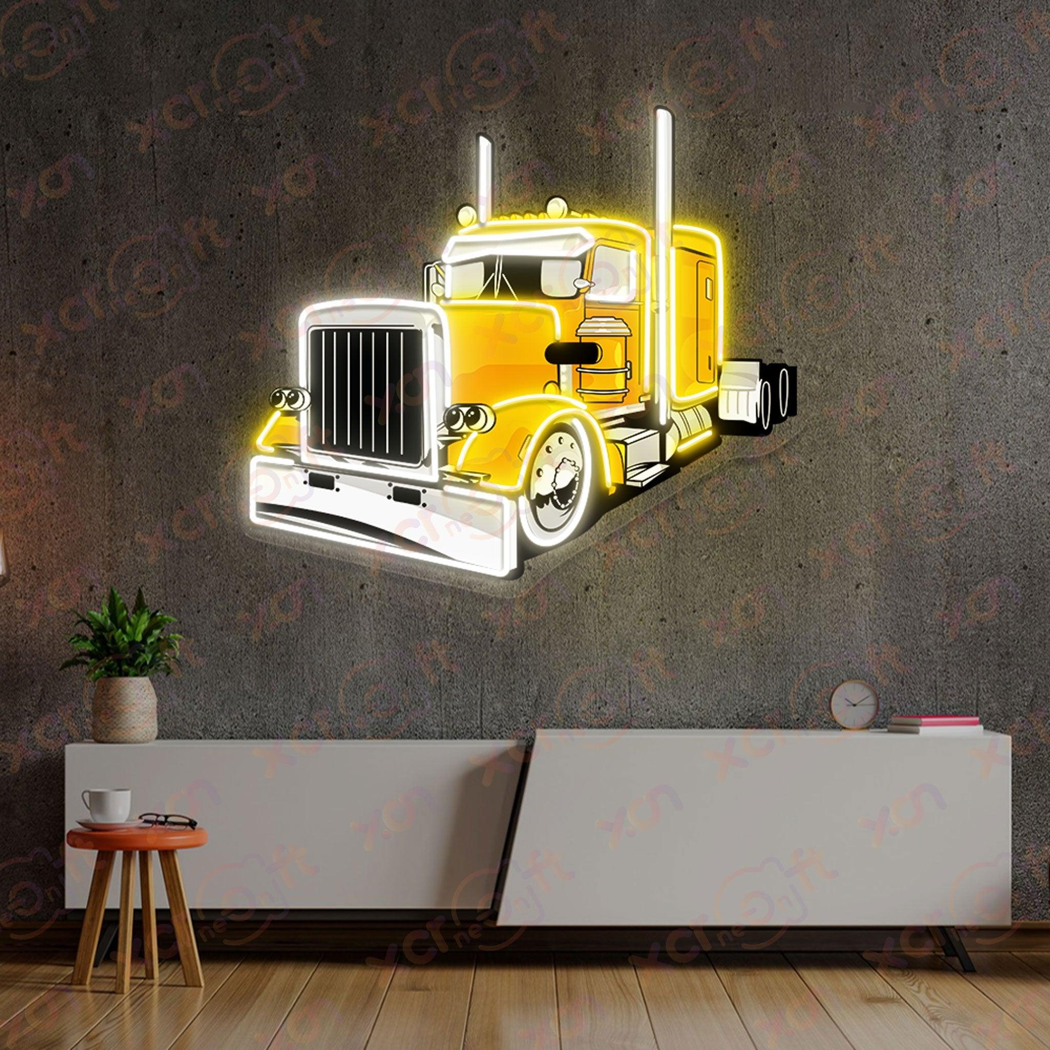 Semi Truck Peterbilt Neon Signs Decoration Decor