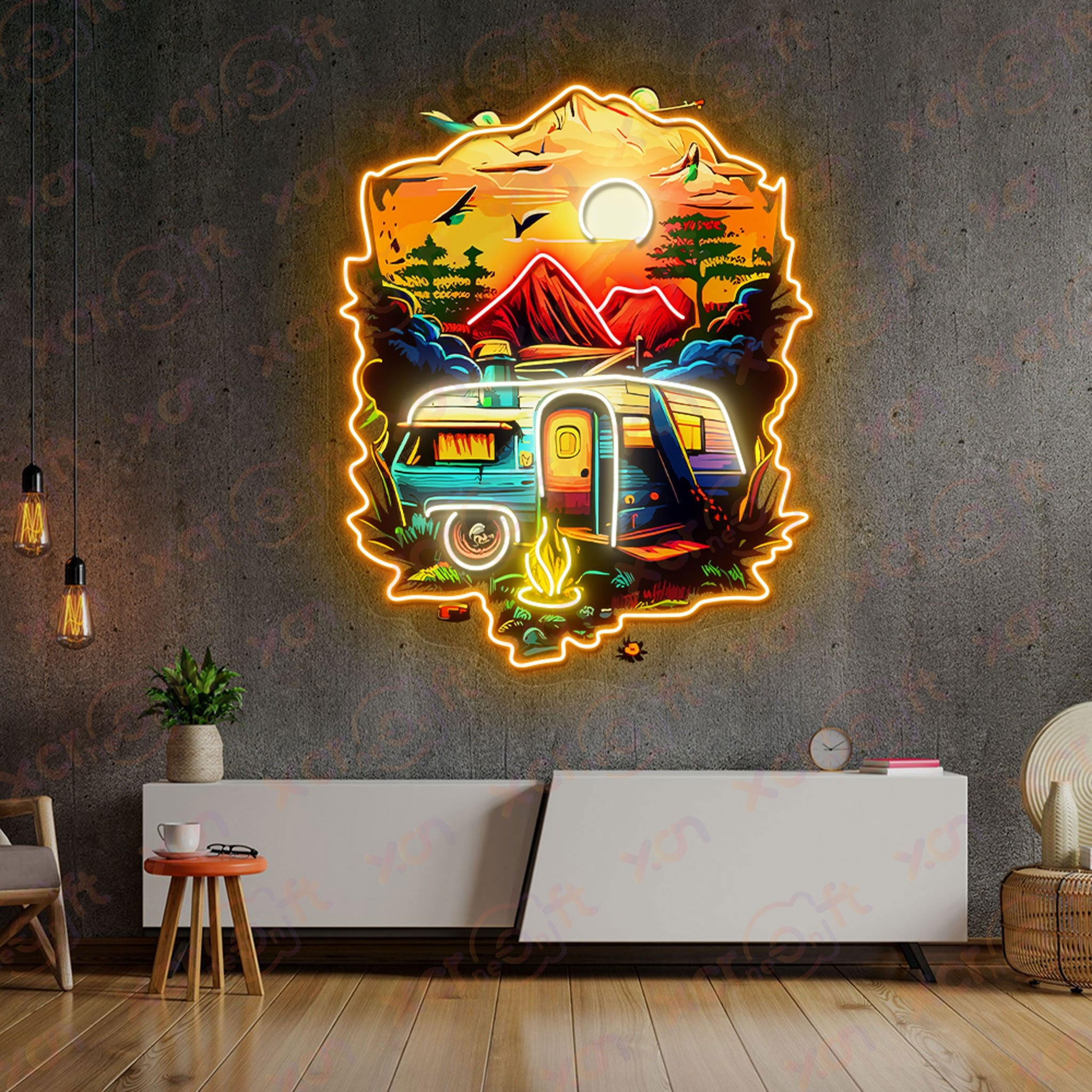 Twilight Camping LED Neon Light Chilling Vibe