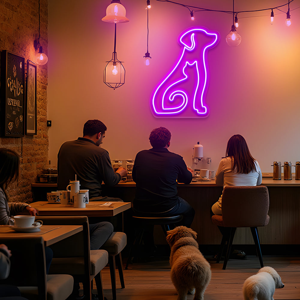 Cat in Dog LED Neon Sign