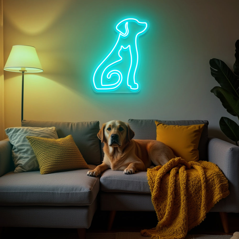 Cat in Dog LED Neon Sign