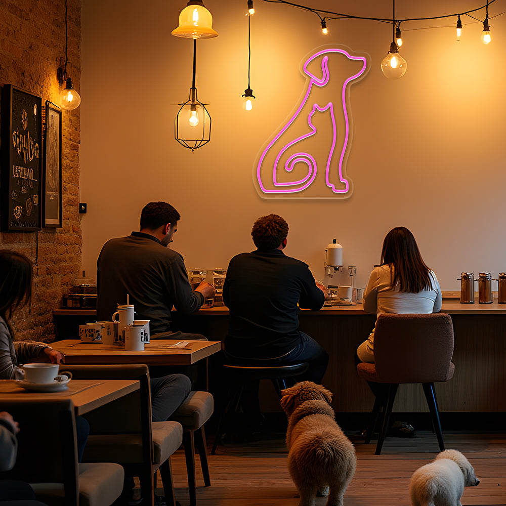 Cat in Dog LED Neon Sign