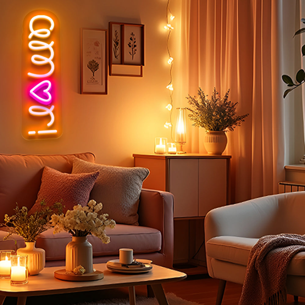 Romantic Amor Neon Sign