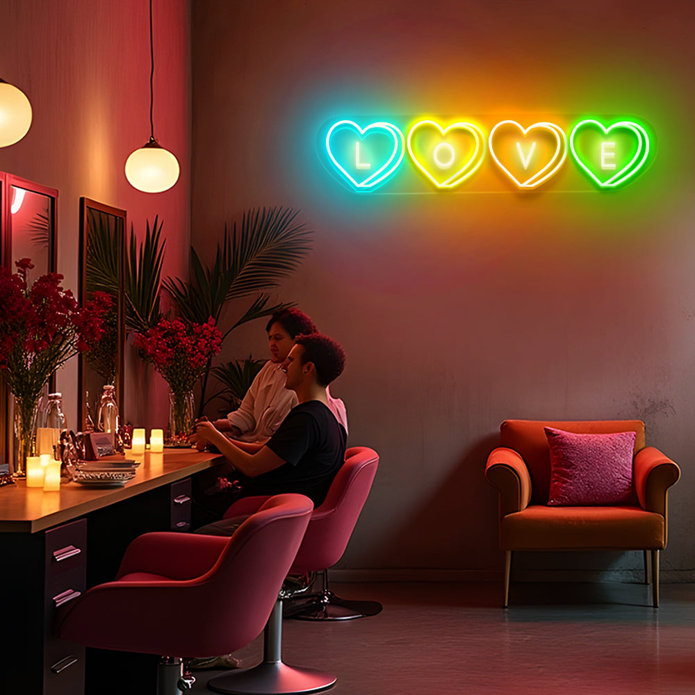 LOVE Candy Heart LED Neon Sign