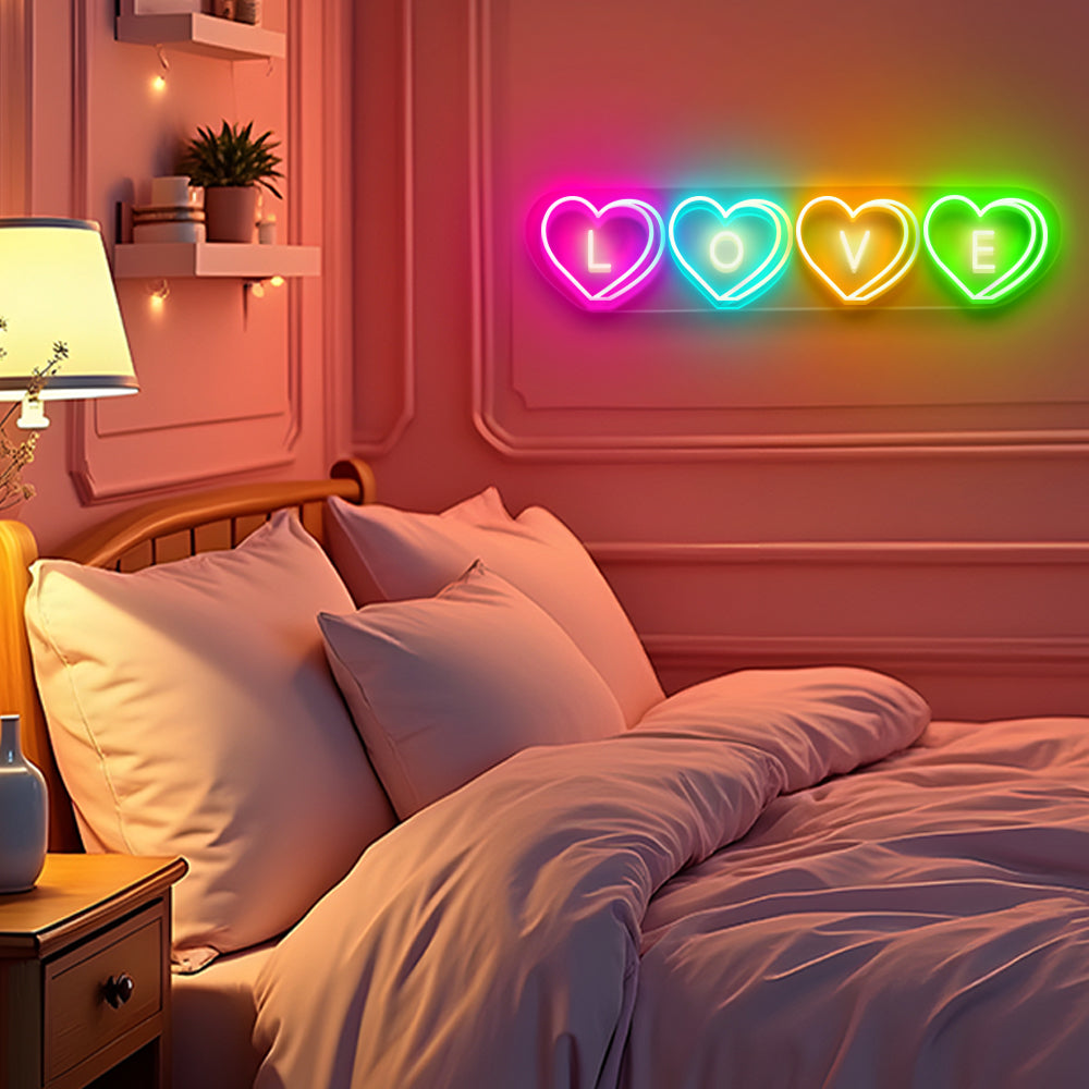 LOVE Candy Heart LED Neon Sign