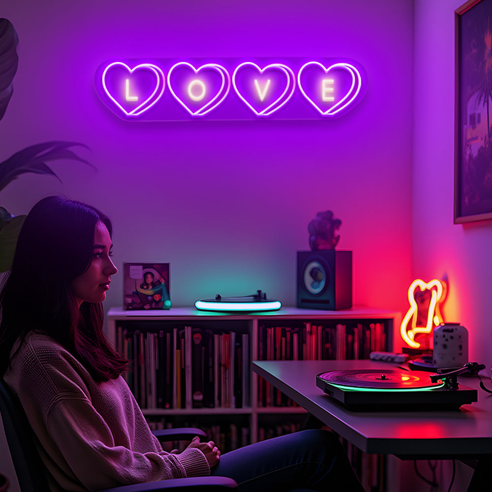 LOVE Candy Heart LED Neon Sign