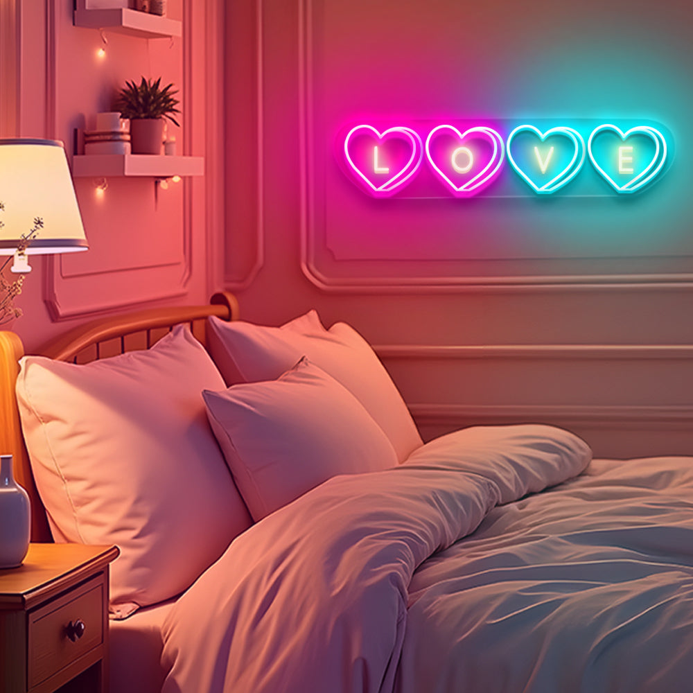 LOVE Candy Heart LED Neon Sign