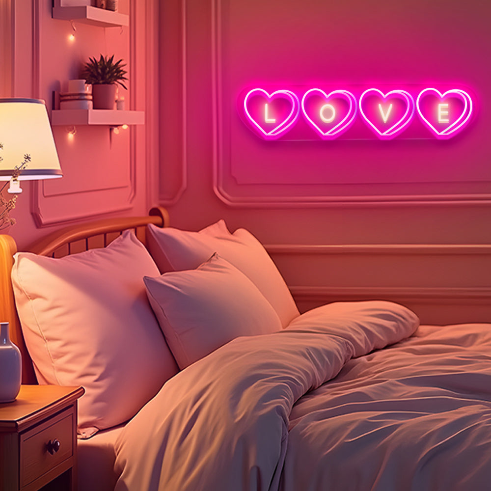 LOVE Candy Heart LED Neon Sign