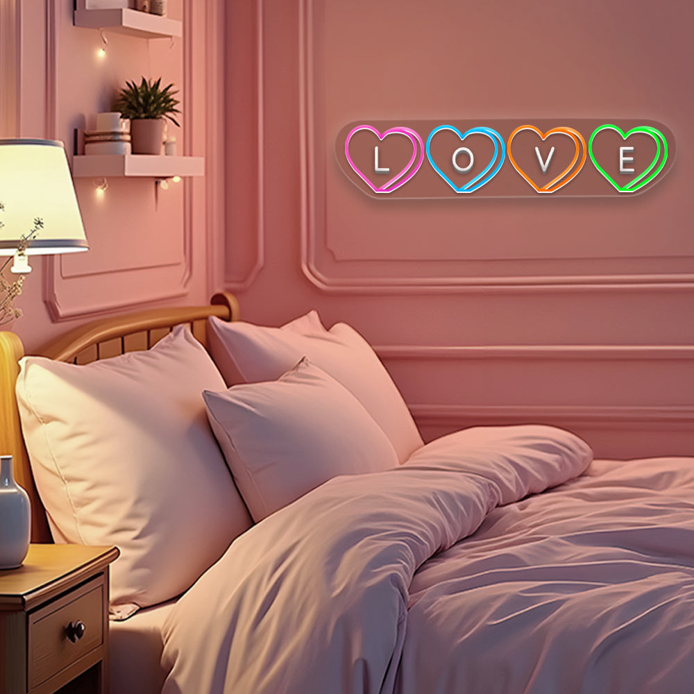 LOVE Candy Heart LED Neon Sign