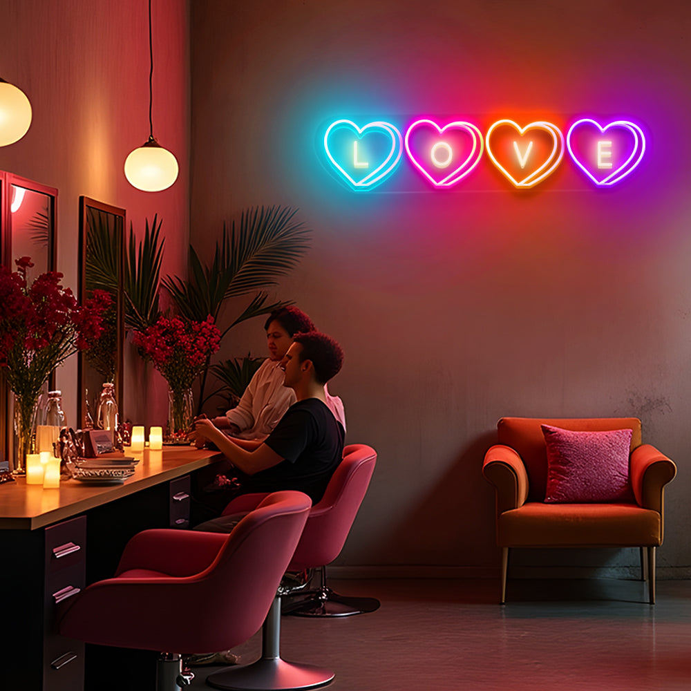 LOVE Candy Heart LED Neon Sign