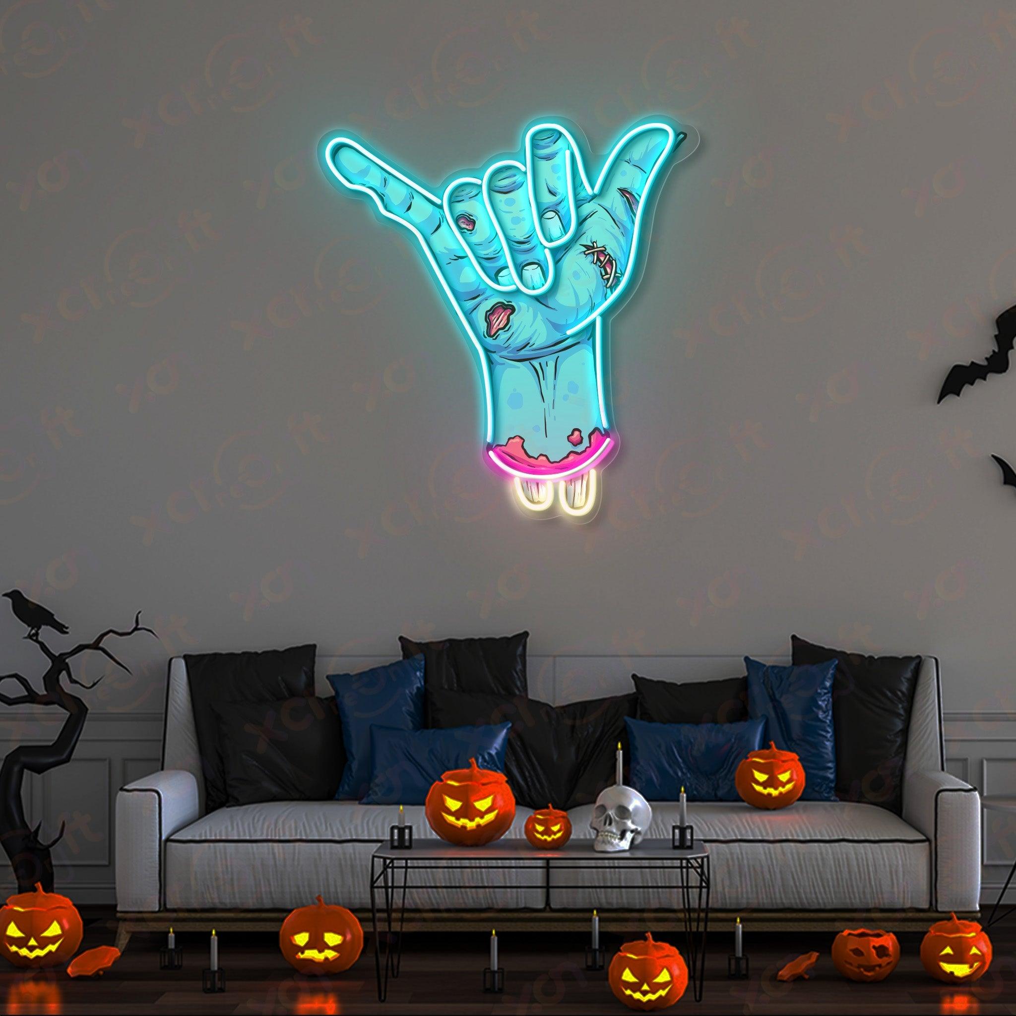 Shaka Sign Zombie High-Quality LED Neon Signs