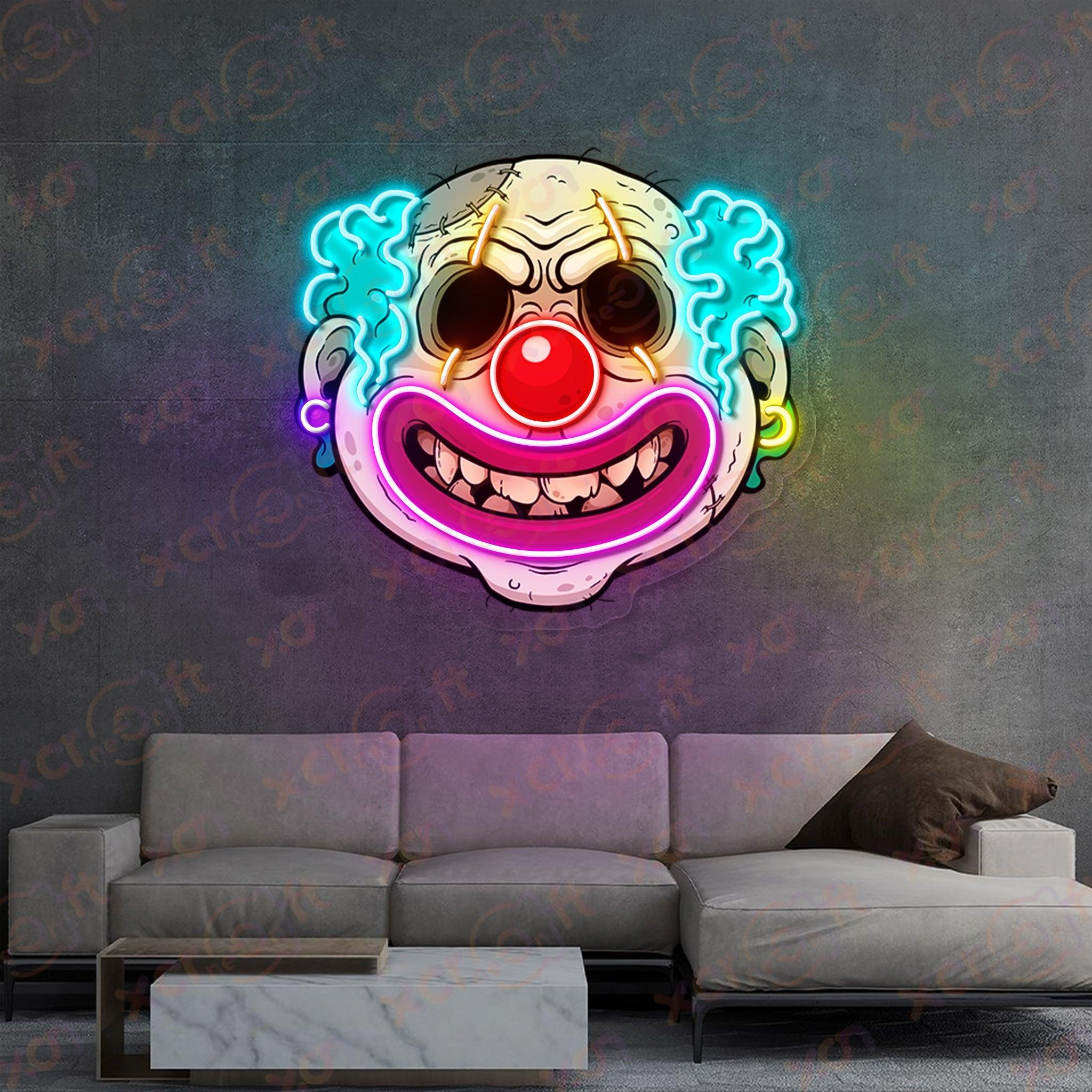 Zombie Clown LED Neon Sign