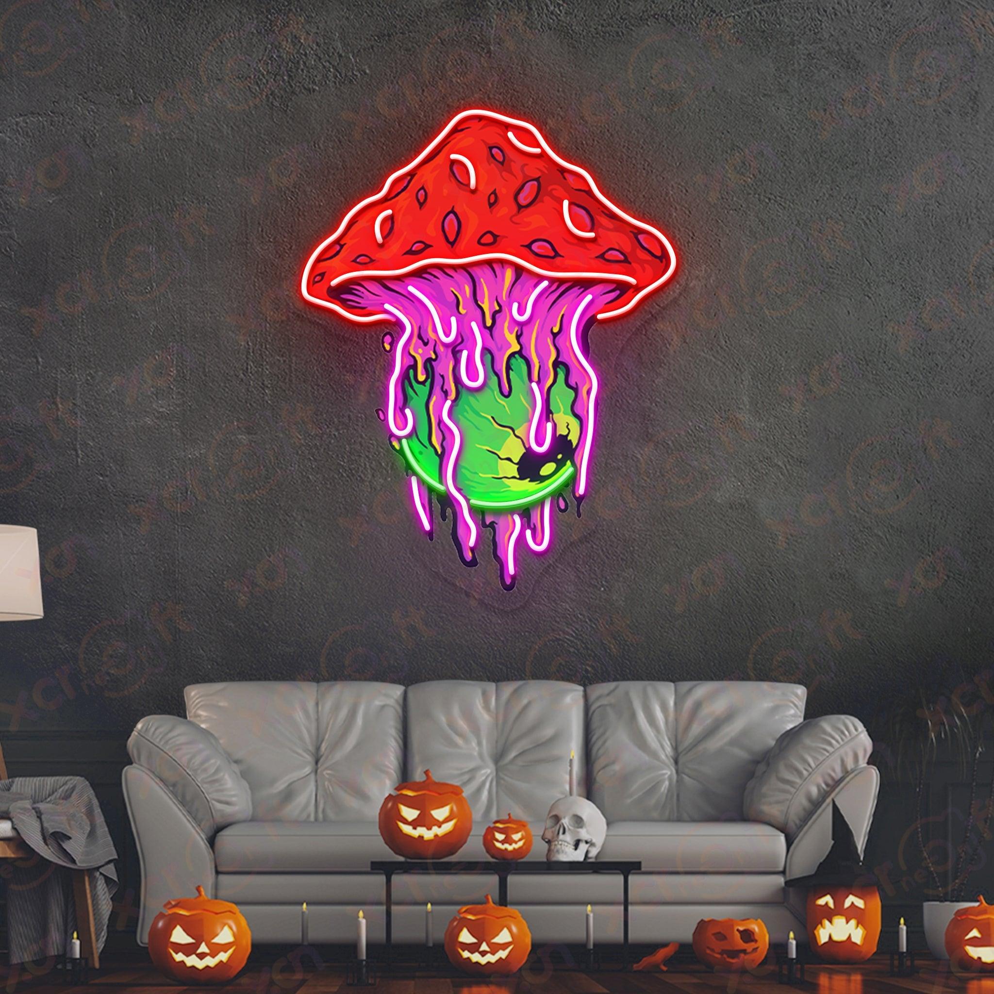 Fungus Melt Neon Signs Decoration