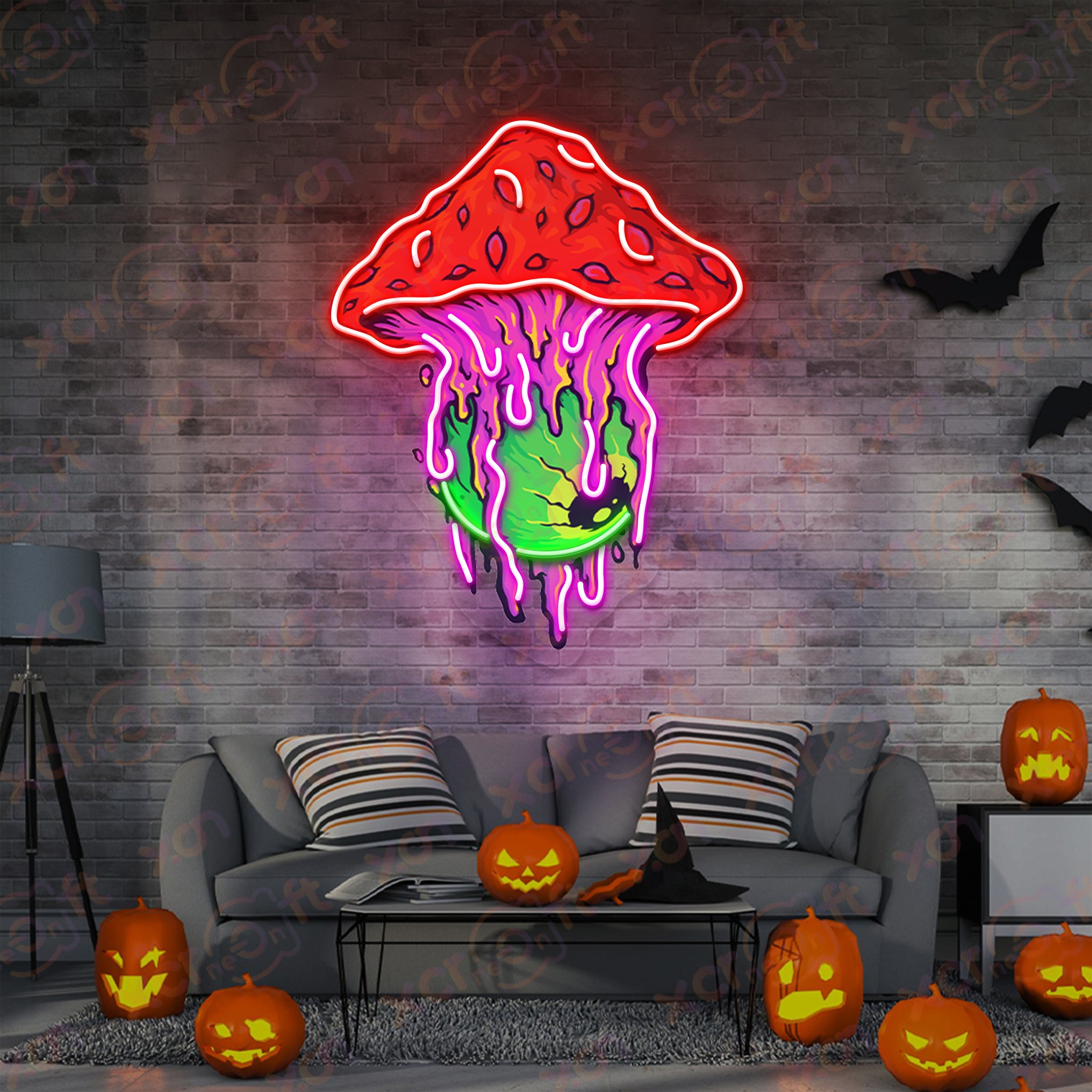 Fungus Melt Neon Signs Decoration