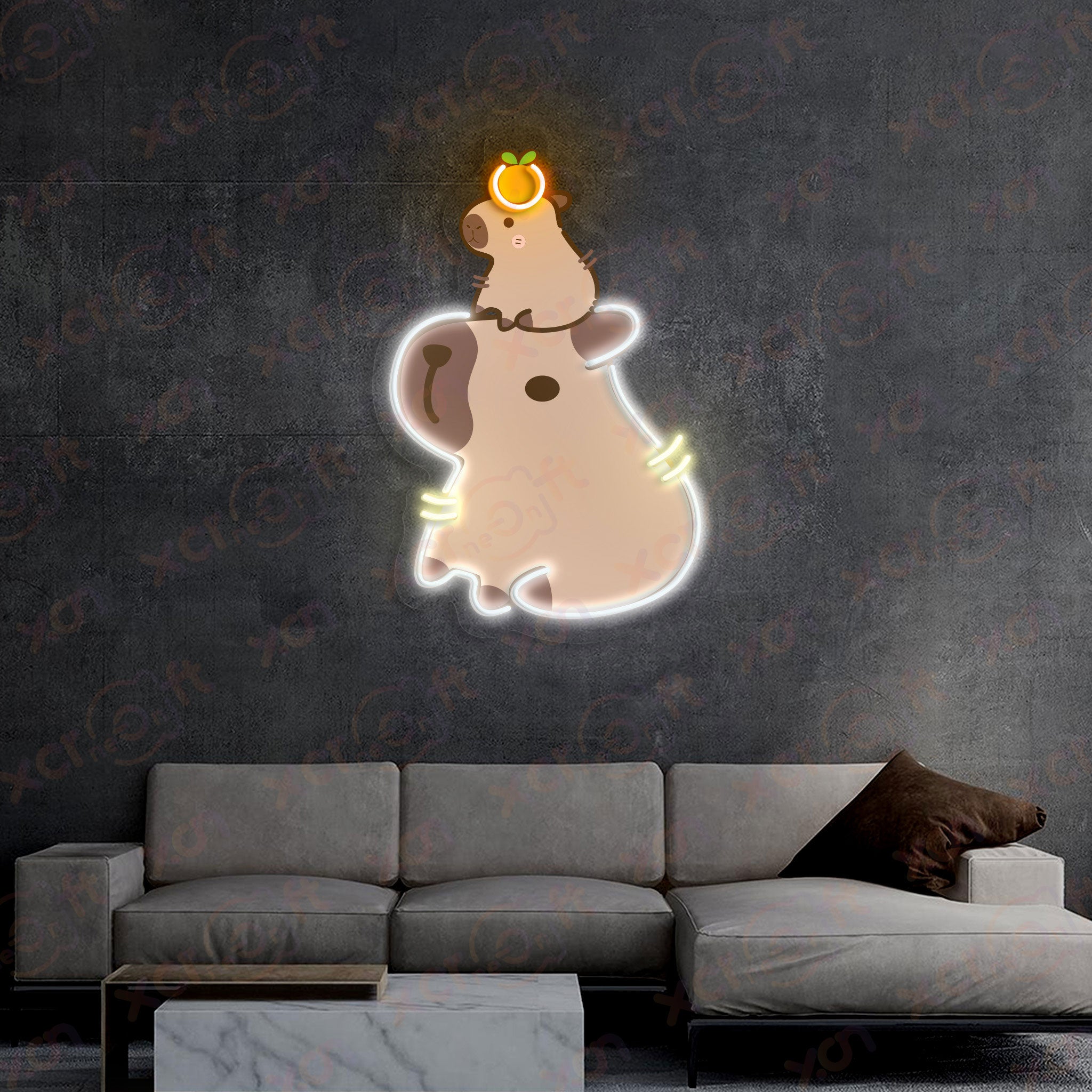 Cute Cappybara LED Neon Sign