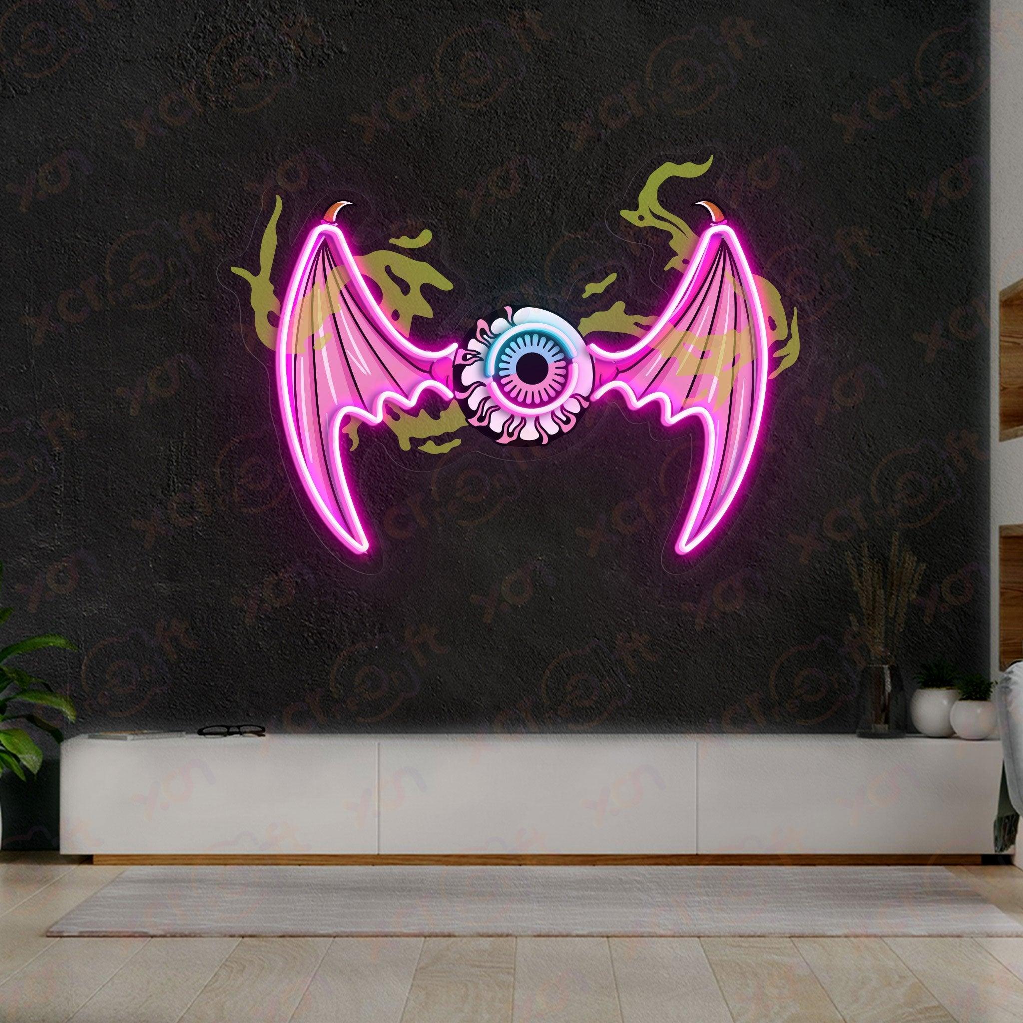 Halloween Swing Eye UV Printed Neon Sign