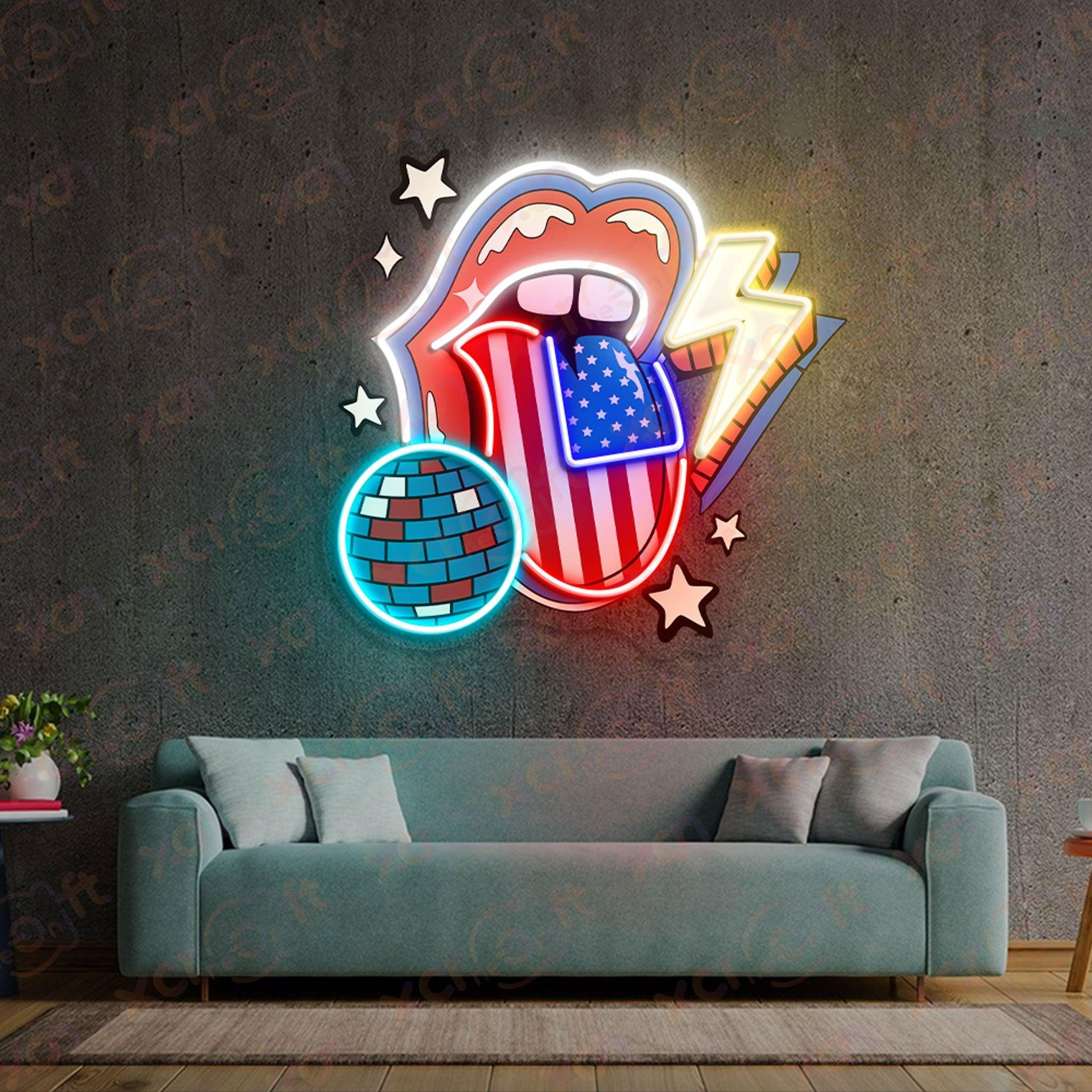 Patriot Retro Neon Signs Art Patriotic Decorating Wall - XCraft Neon