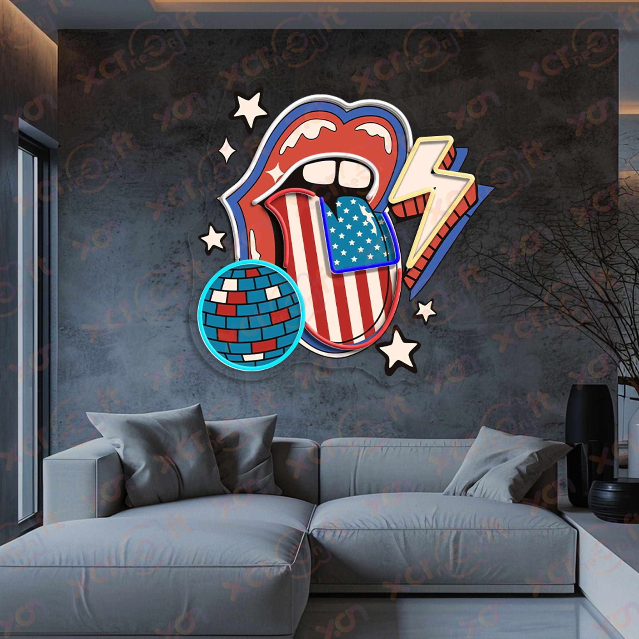 Patriot Retro Neon Signs Art Patriotic Decorating Wall - XCraft Neon