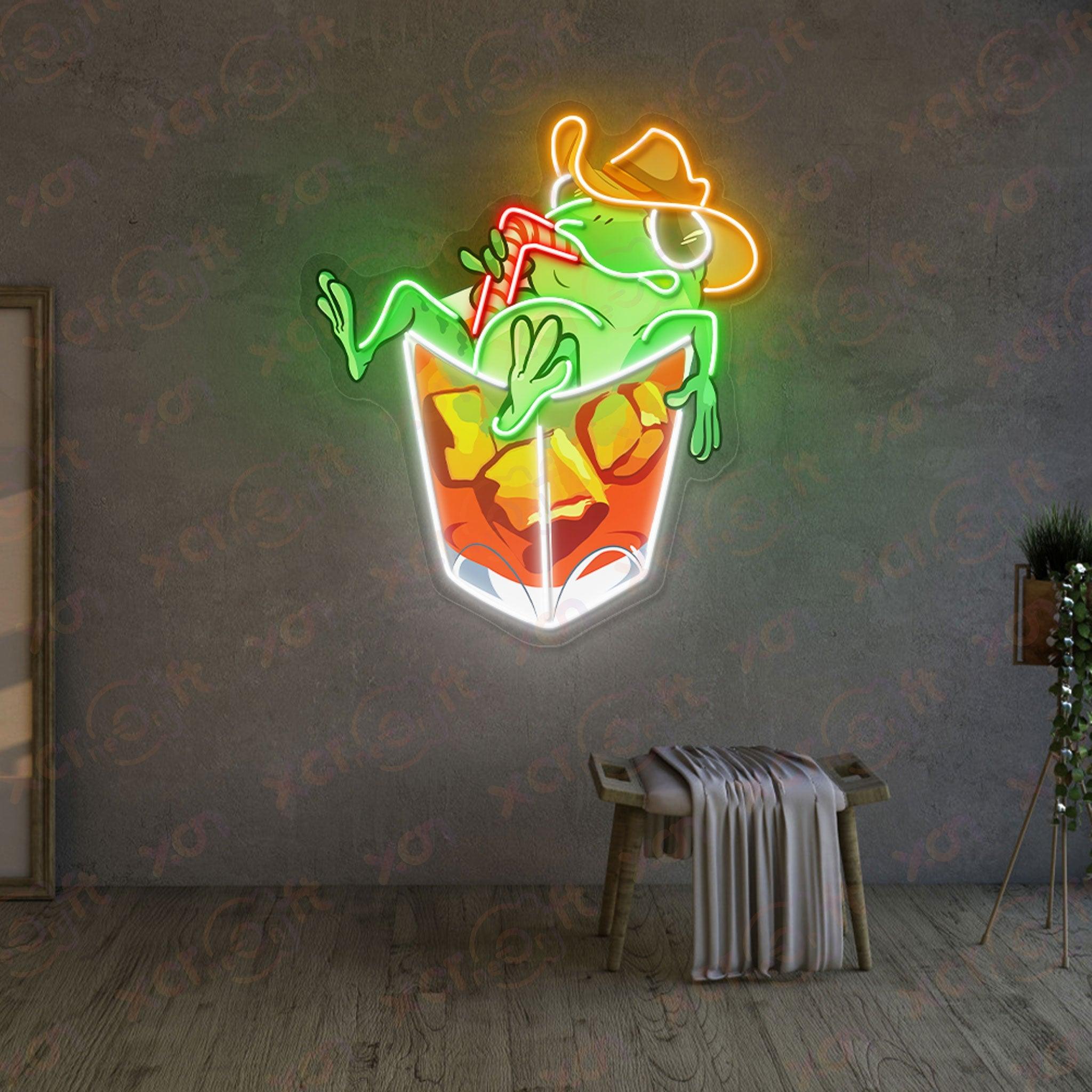 Frog Cocktail Durable Neon Light Vintage Vibe - XCraft Neon