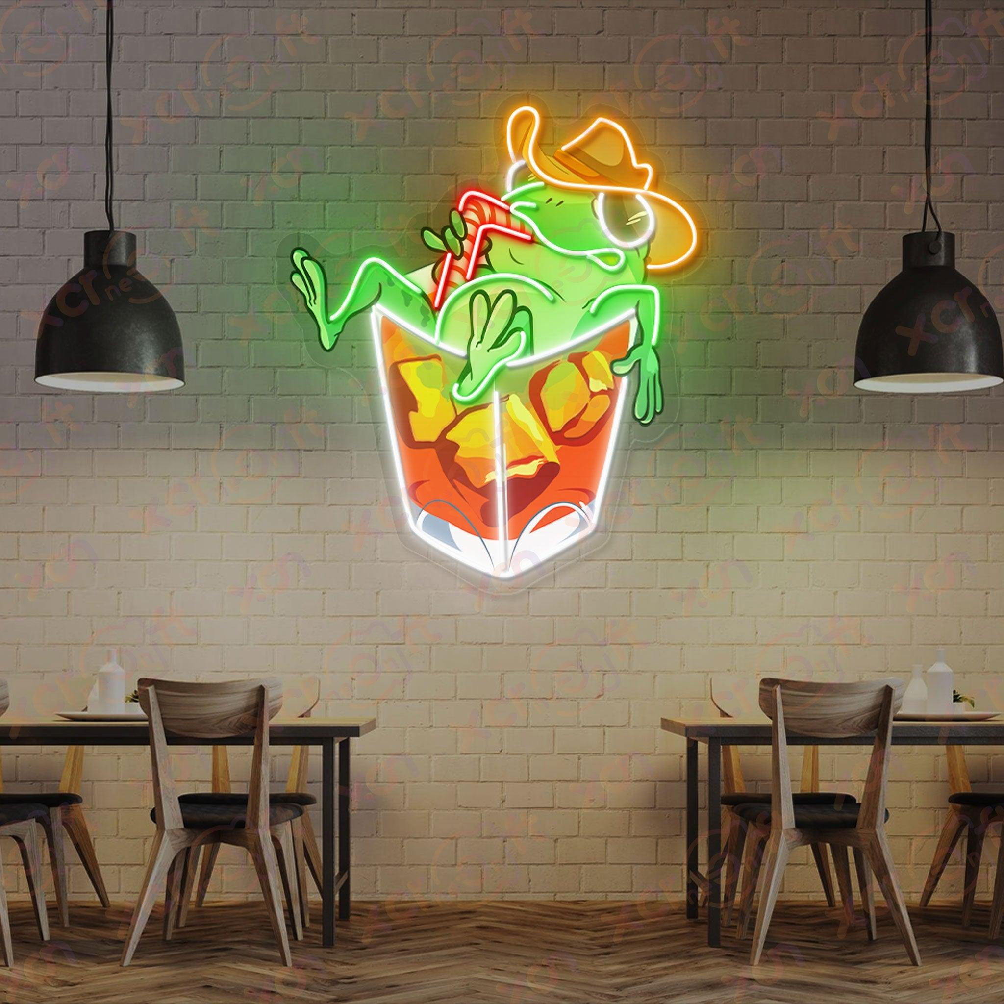 Frog Cocktail Durable Neon Light Vintage Vibe - XCraft Neon