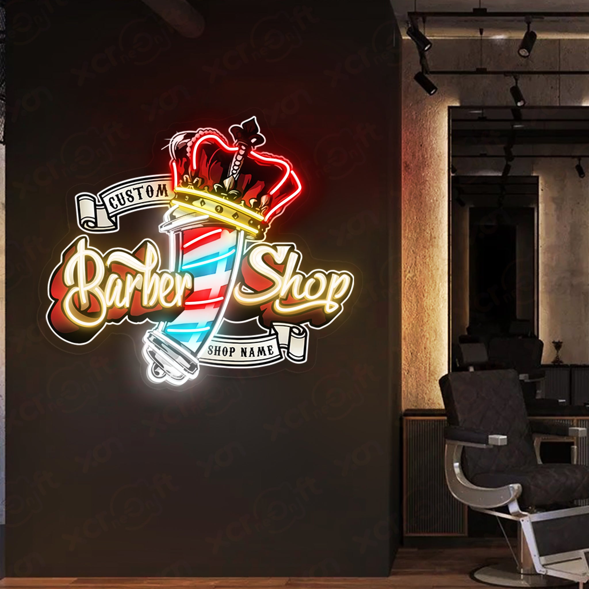 Barber Shop Sign Custom LED Neon