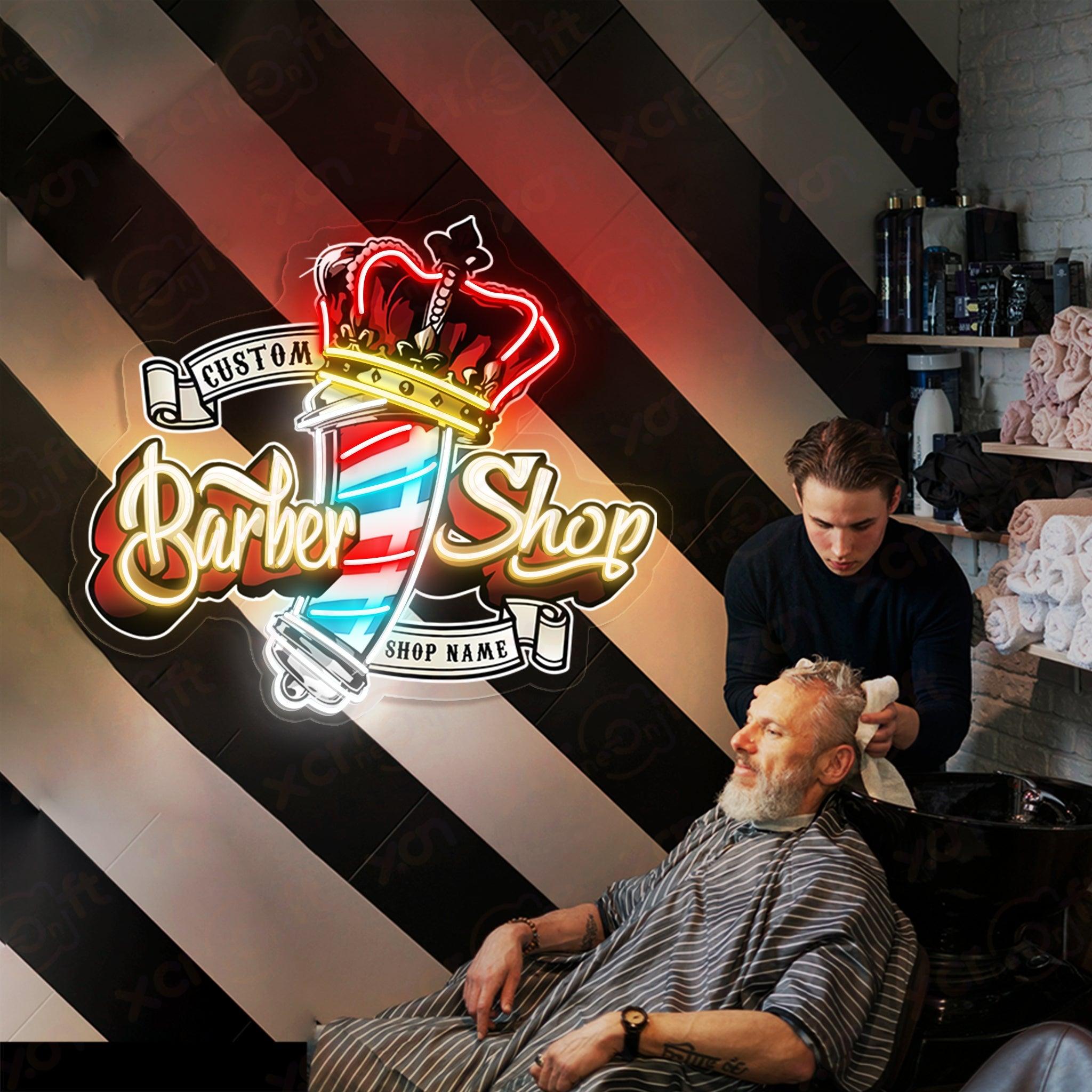 Barber Shop Sign Custom LED Neon