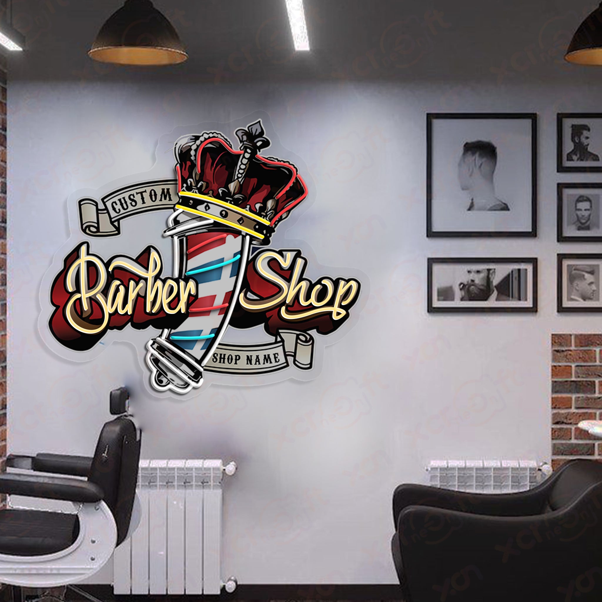 Barber Shop Sign Custom LED Neon