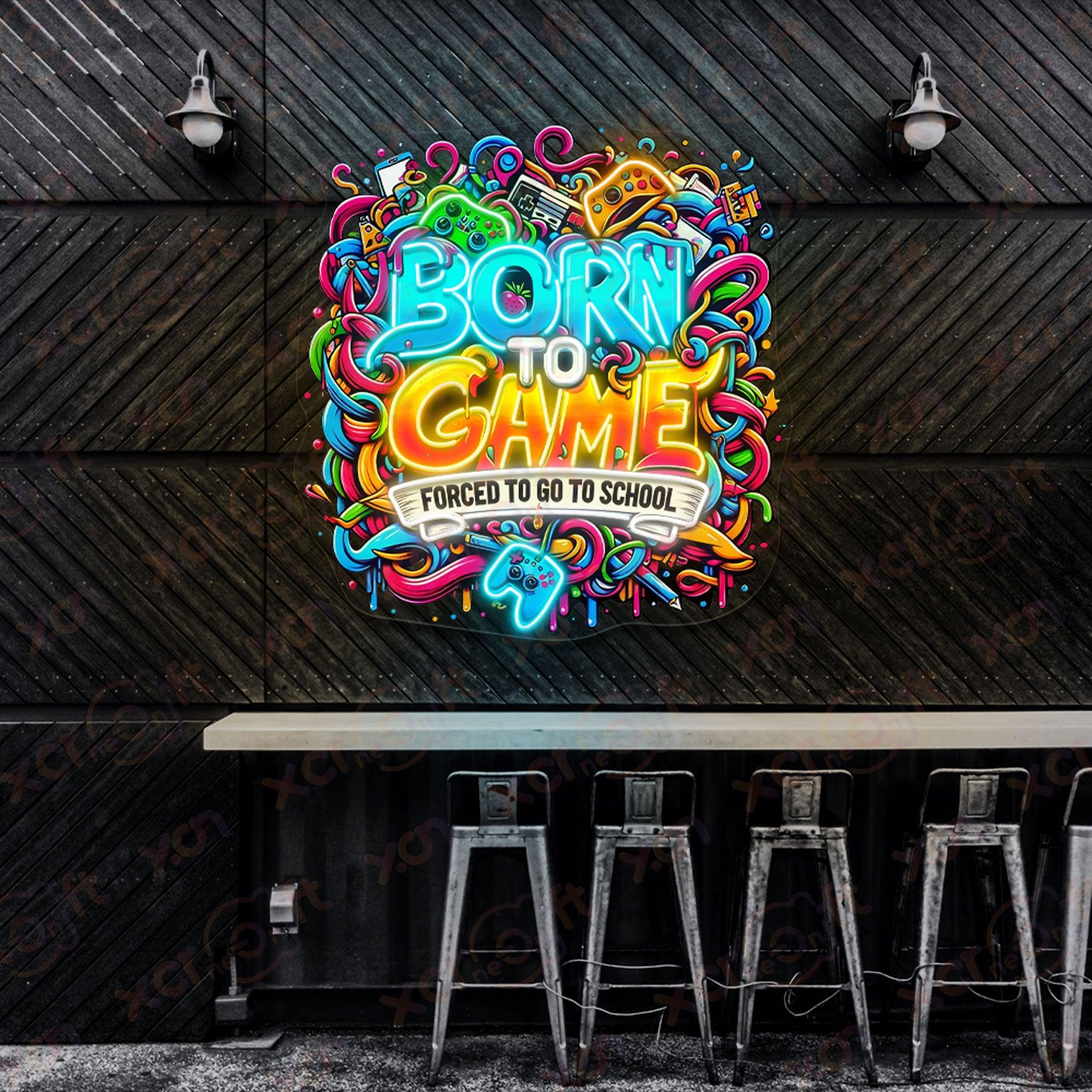 Born To Game Neon Signs Art Gaming Decoration - XCraft Neon