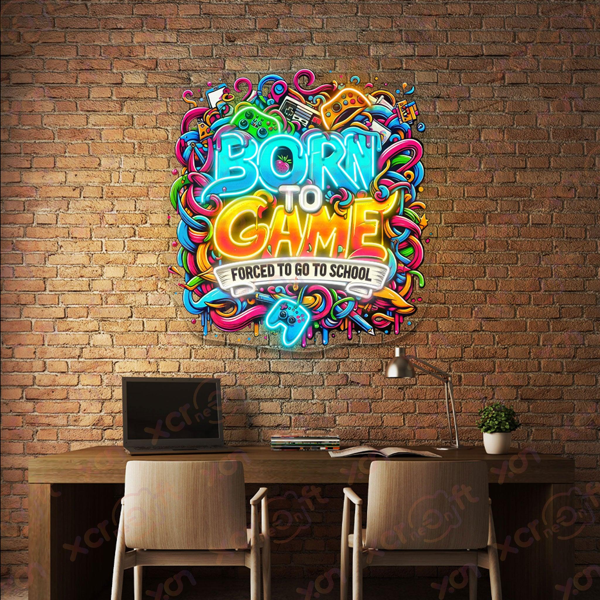 Born To Game Neon Signs Art Gaming Decoration - XCraft Neon