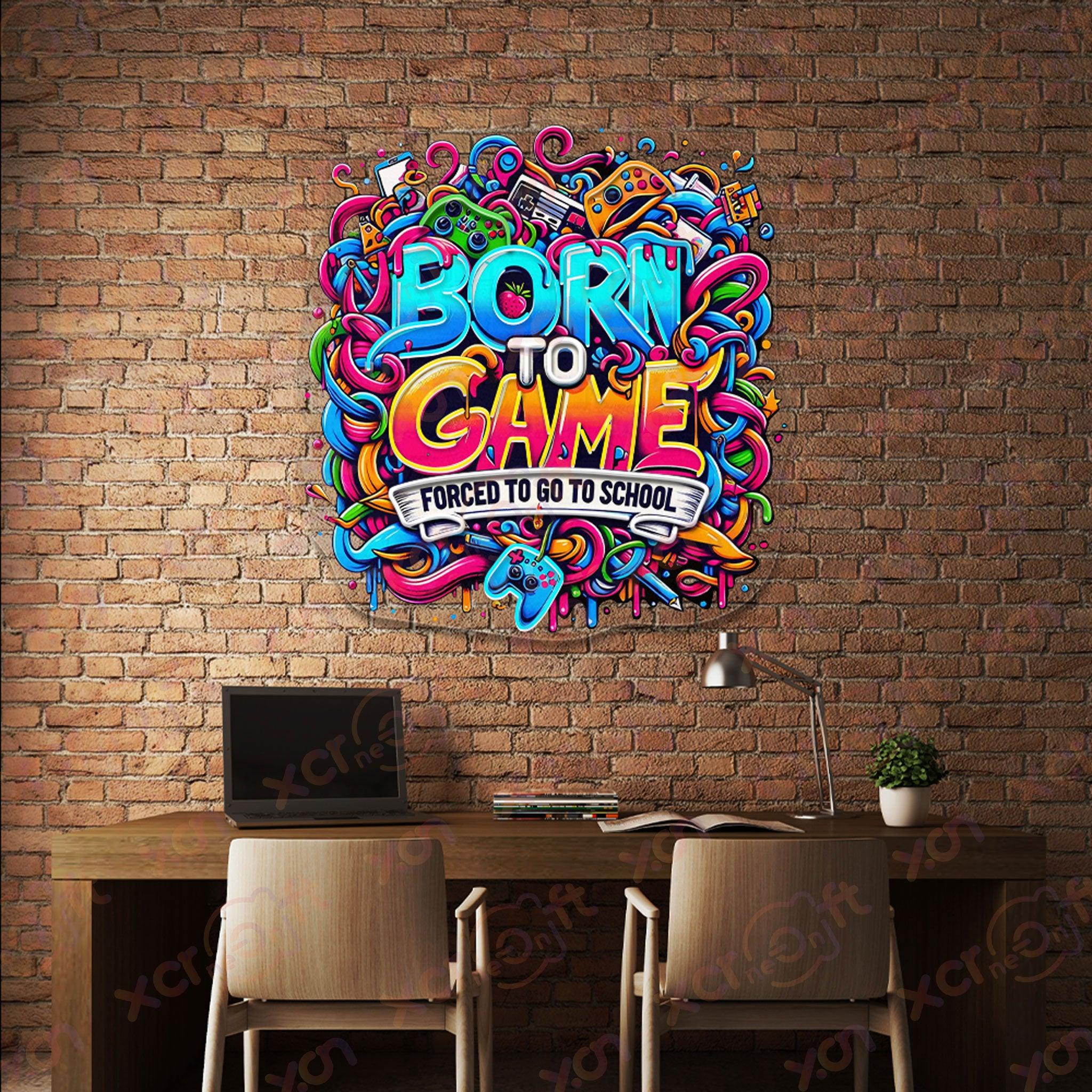 Born To Game Neon Signs Art Gaming Decoration - XCraft Neon