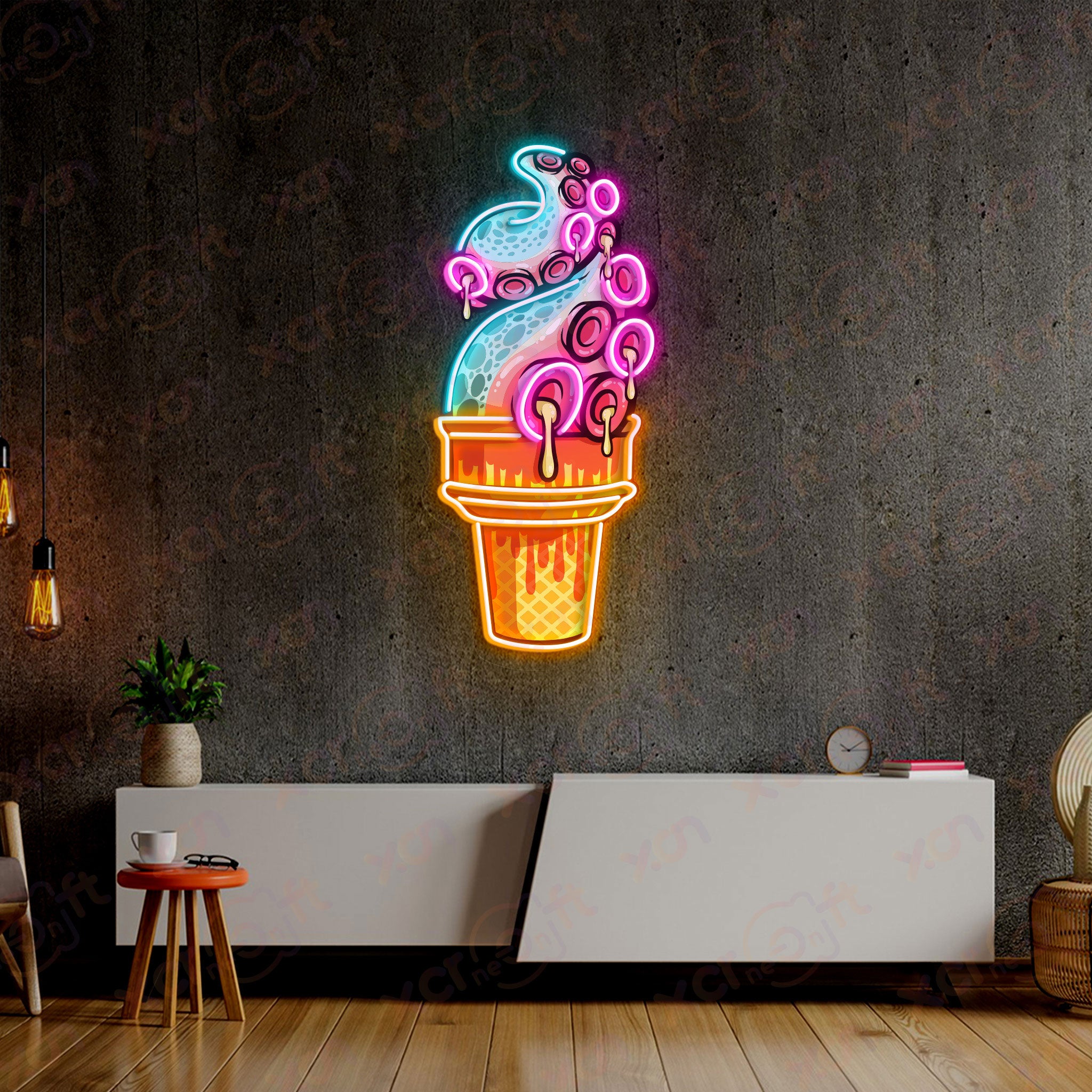 Tentacle Custom Led Neon Halloween Decor