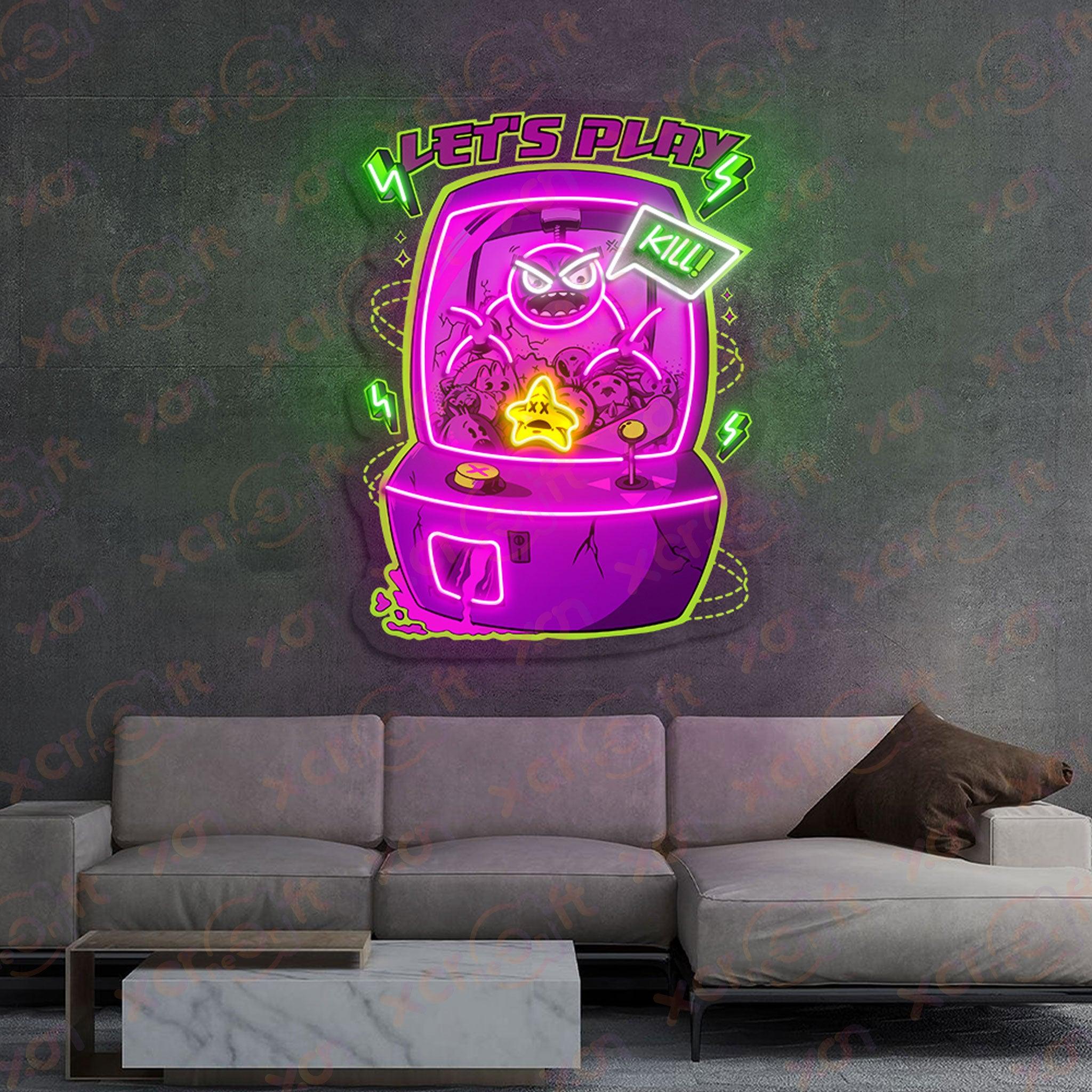 Claw Machine UV Custom Neon Sign Wall Art - XCraft Neon