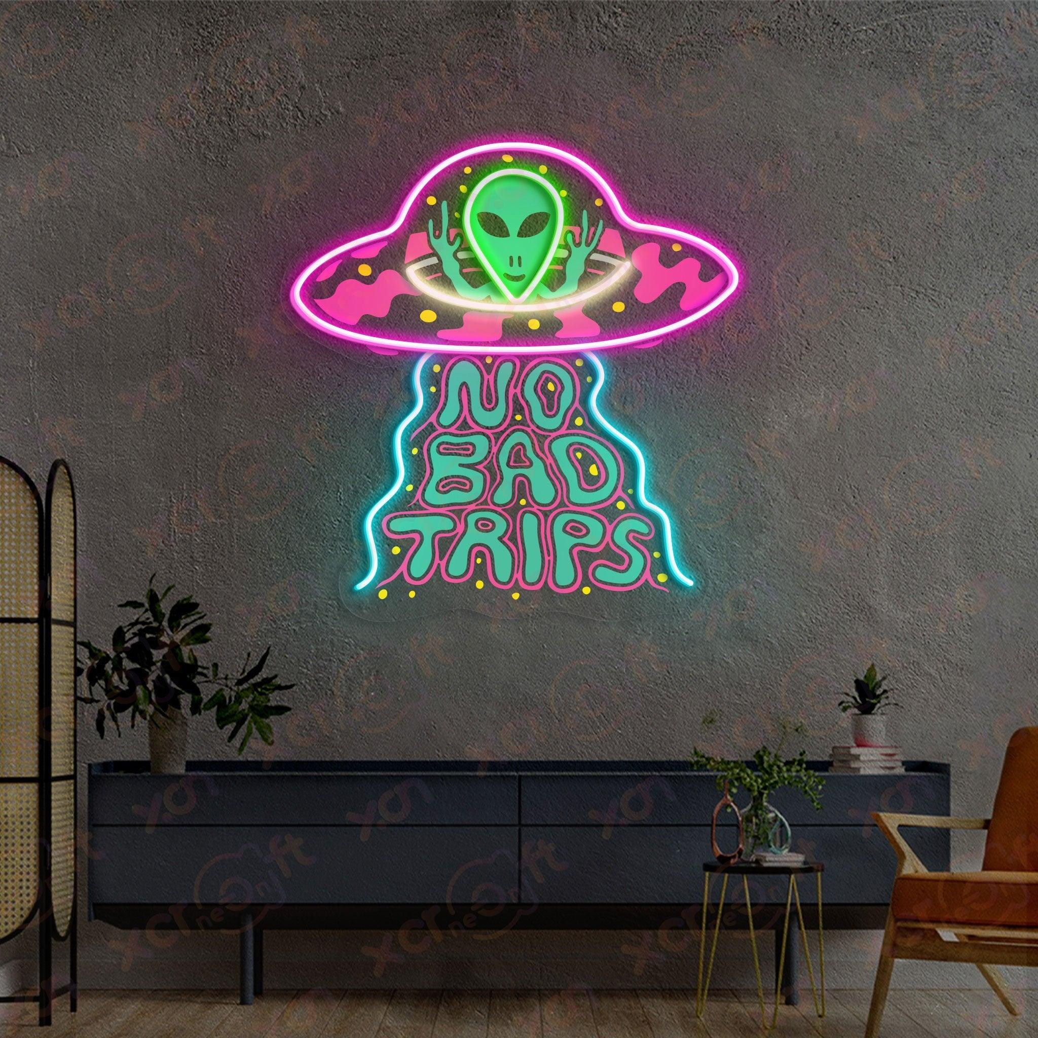 Alien Bad Trip Neon Signs Decoration