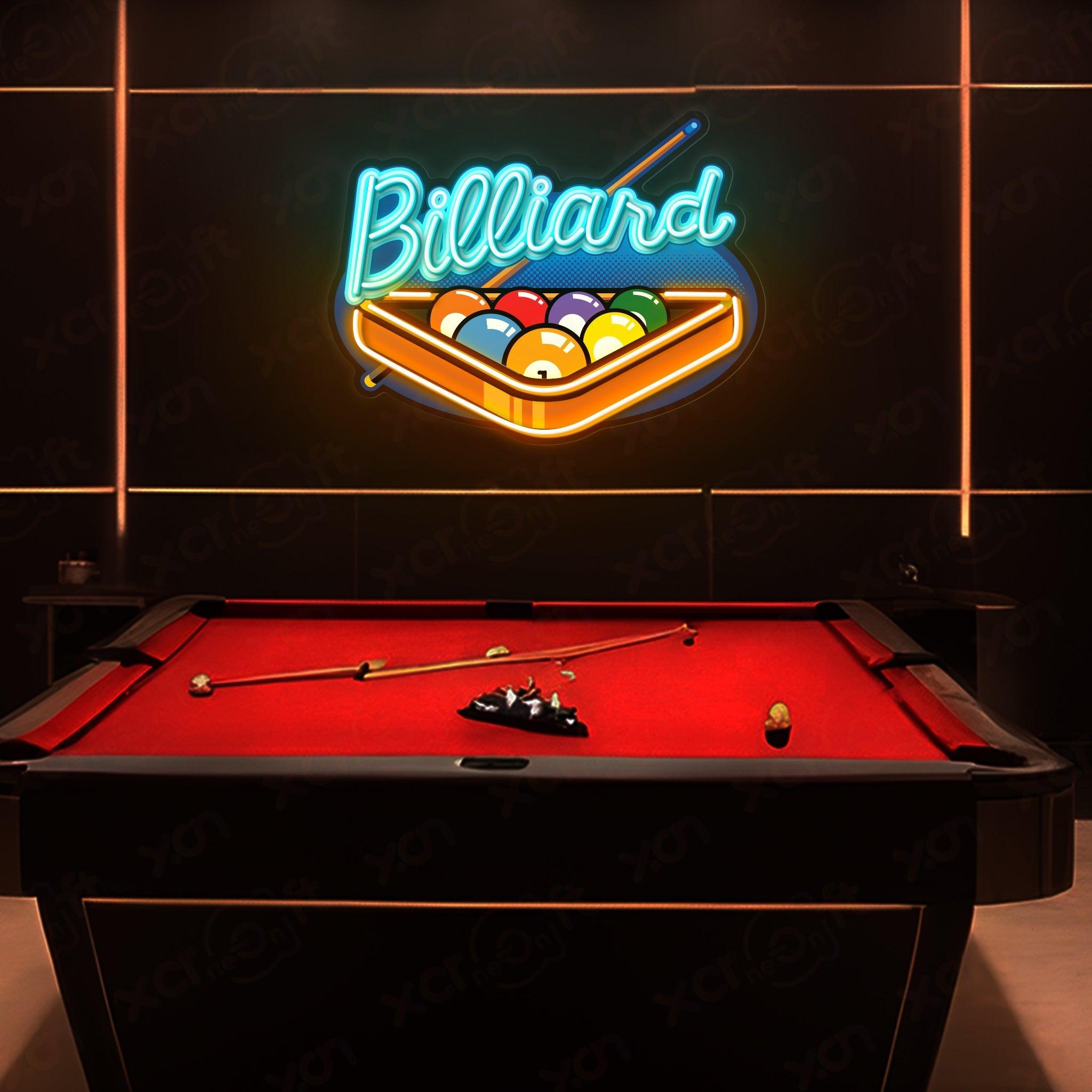 Billiard Sign II UV Printed Neon Light