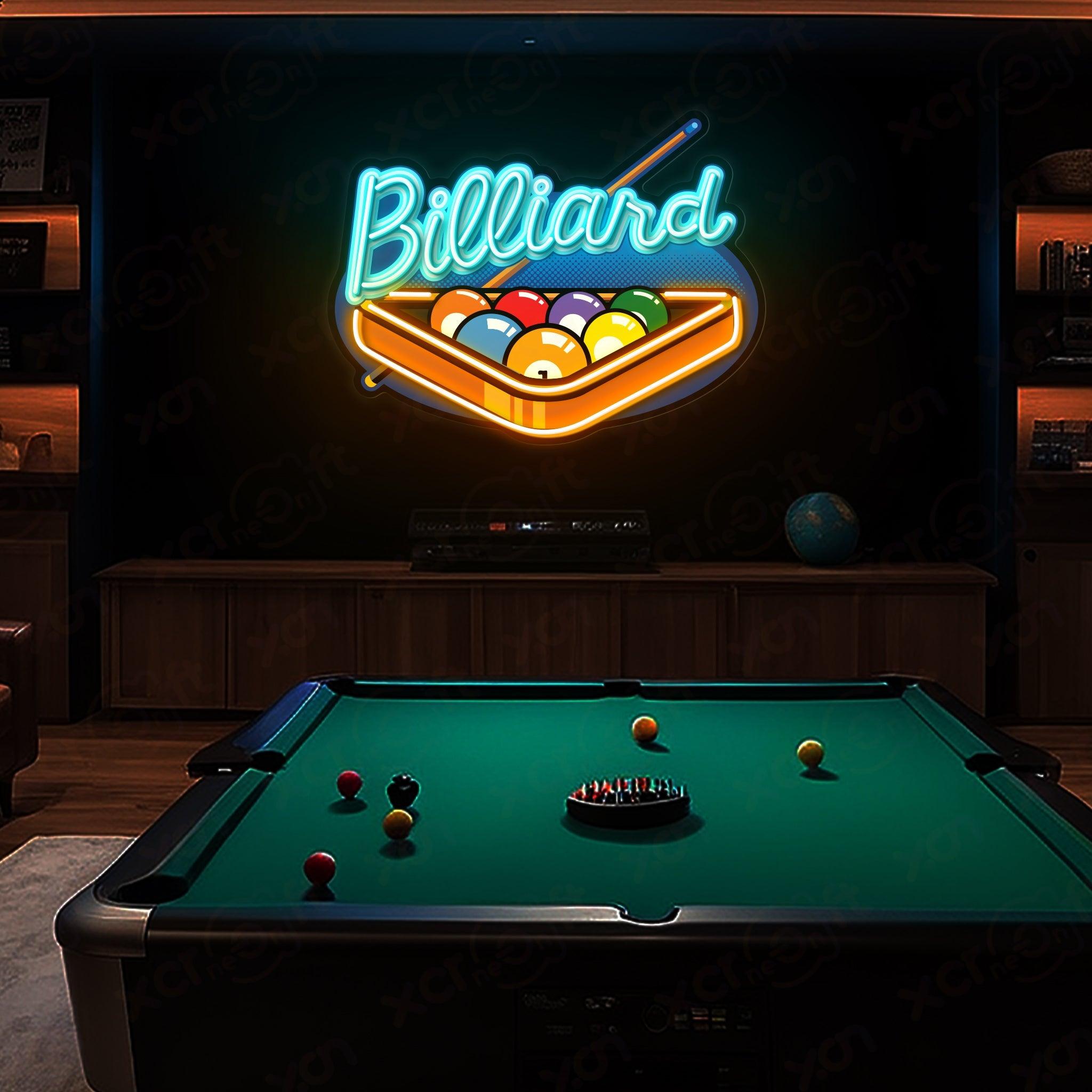 Billiard Sign II UV Printed Neon Light