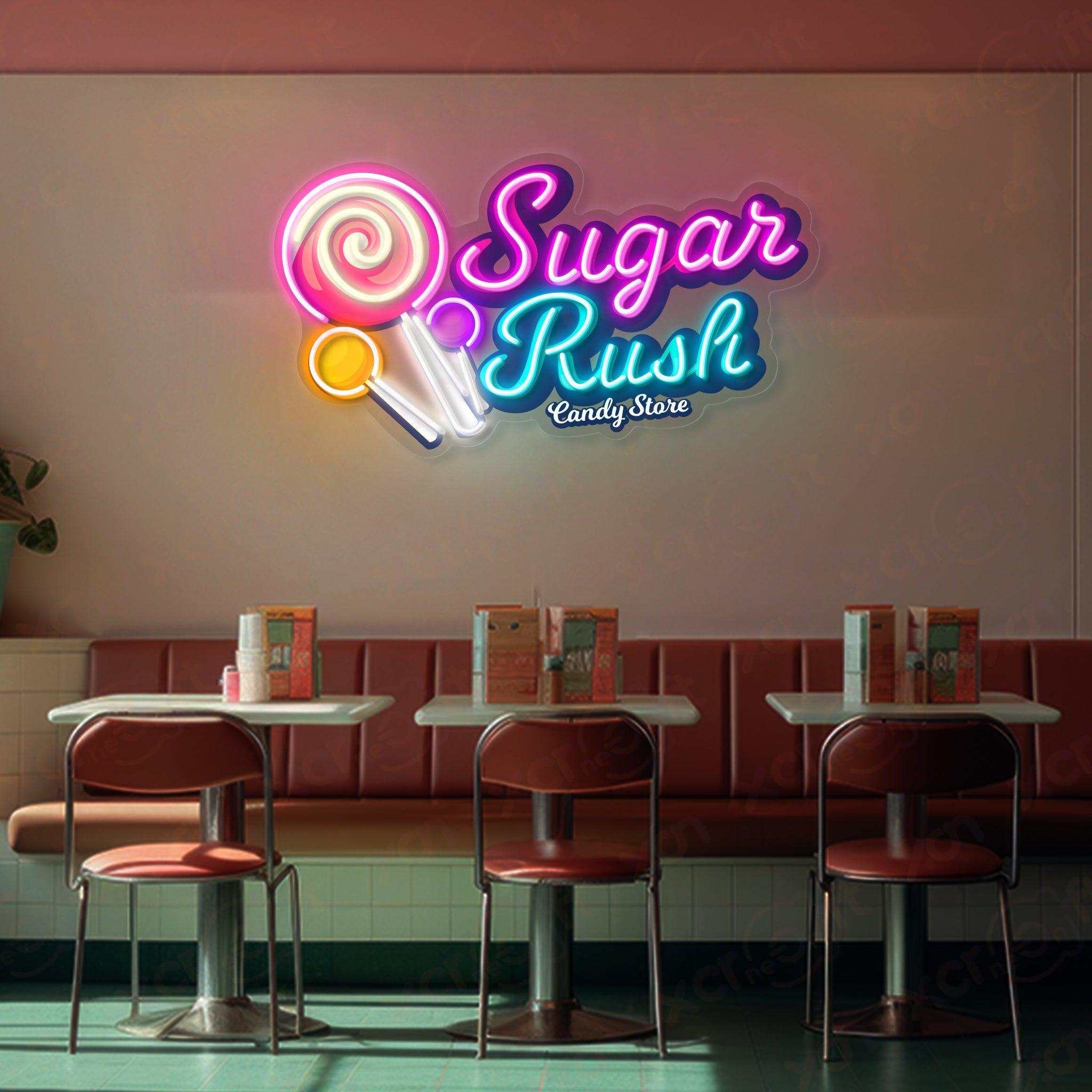 Candy Shop UV Custom Neon Sign