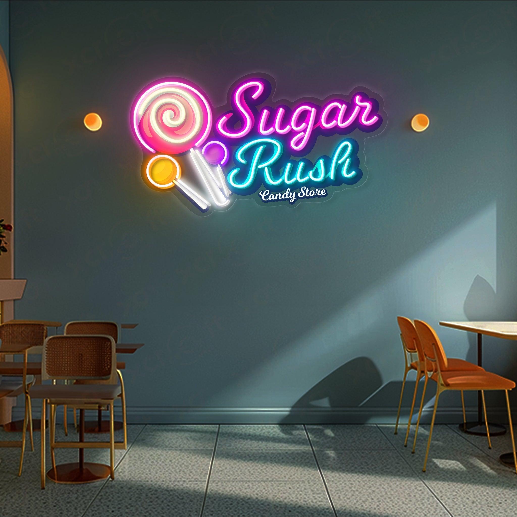 Candy Shop UV Custom Neon Sign