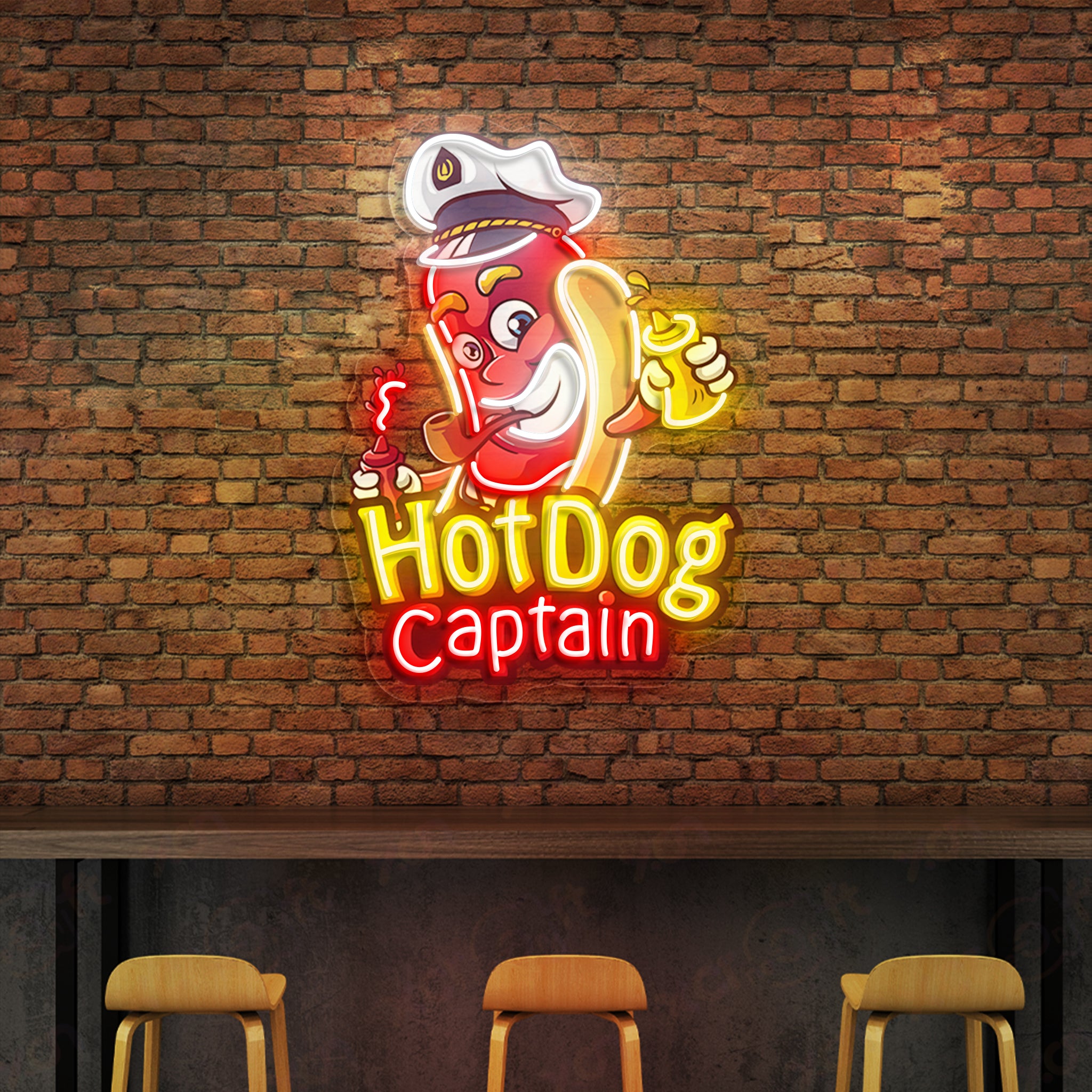 Hotdog UV Printed LED Neon Sign