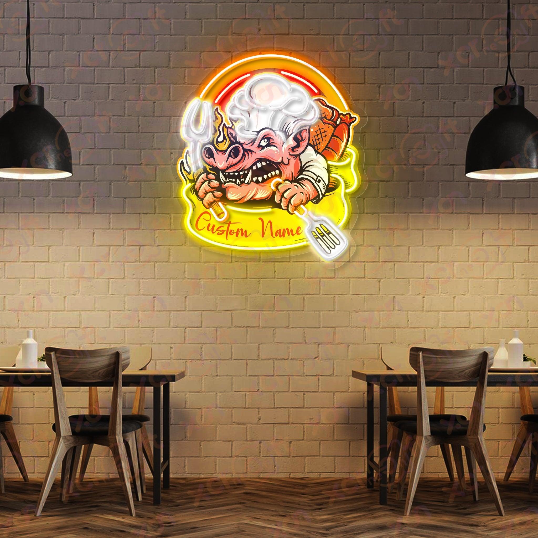 BBQ Shop LED Neon Wall Art