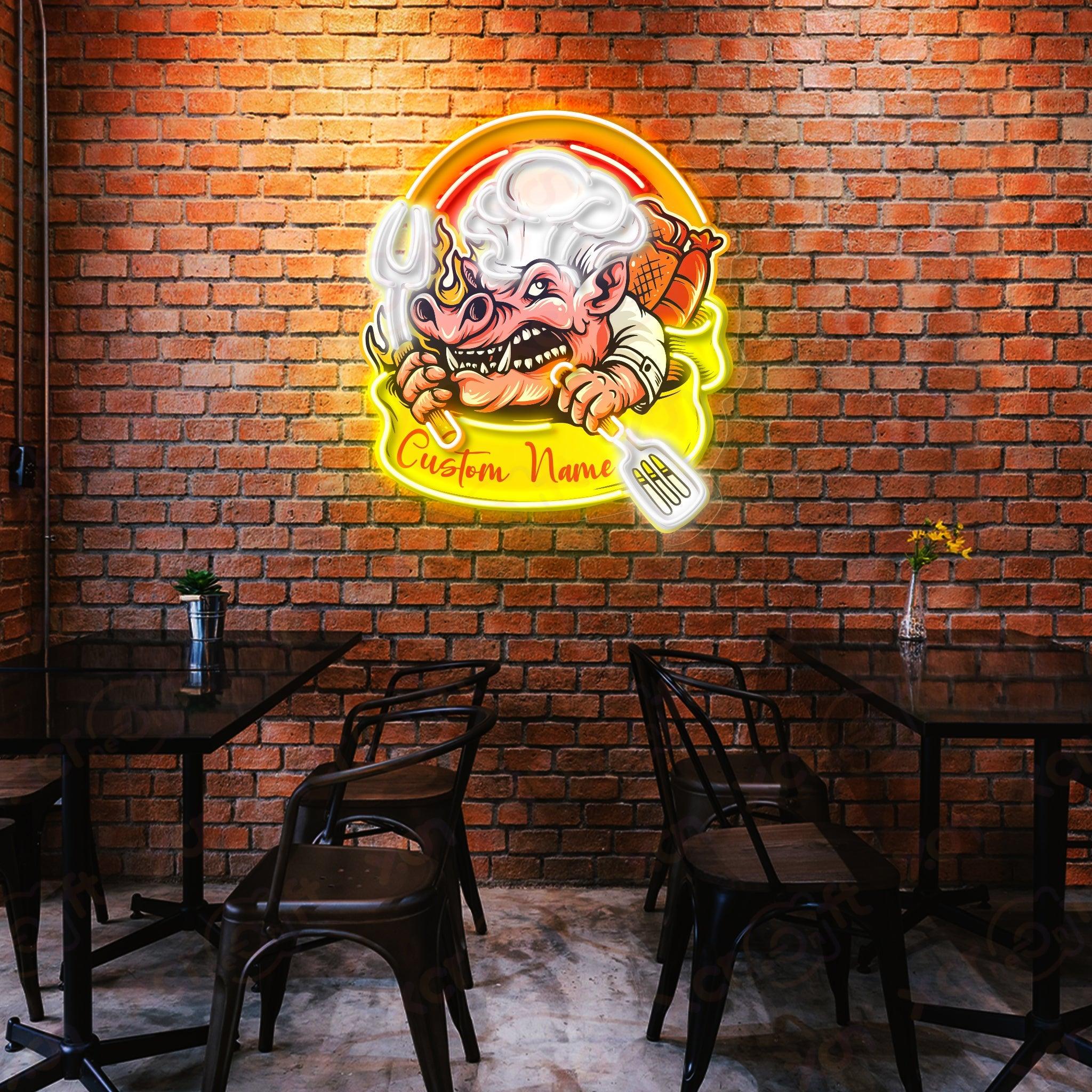 BBQ Shop LED Neon Wall Art