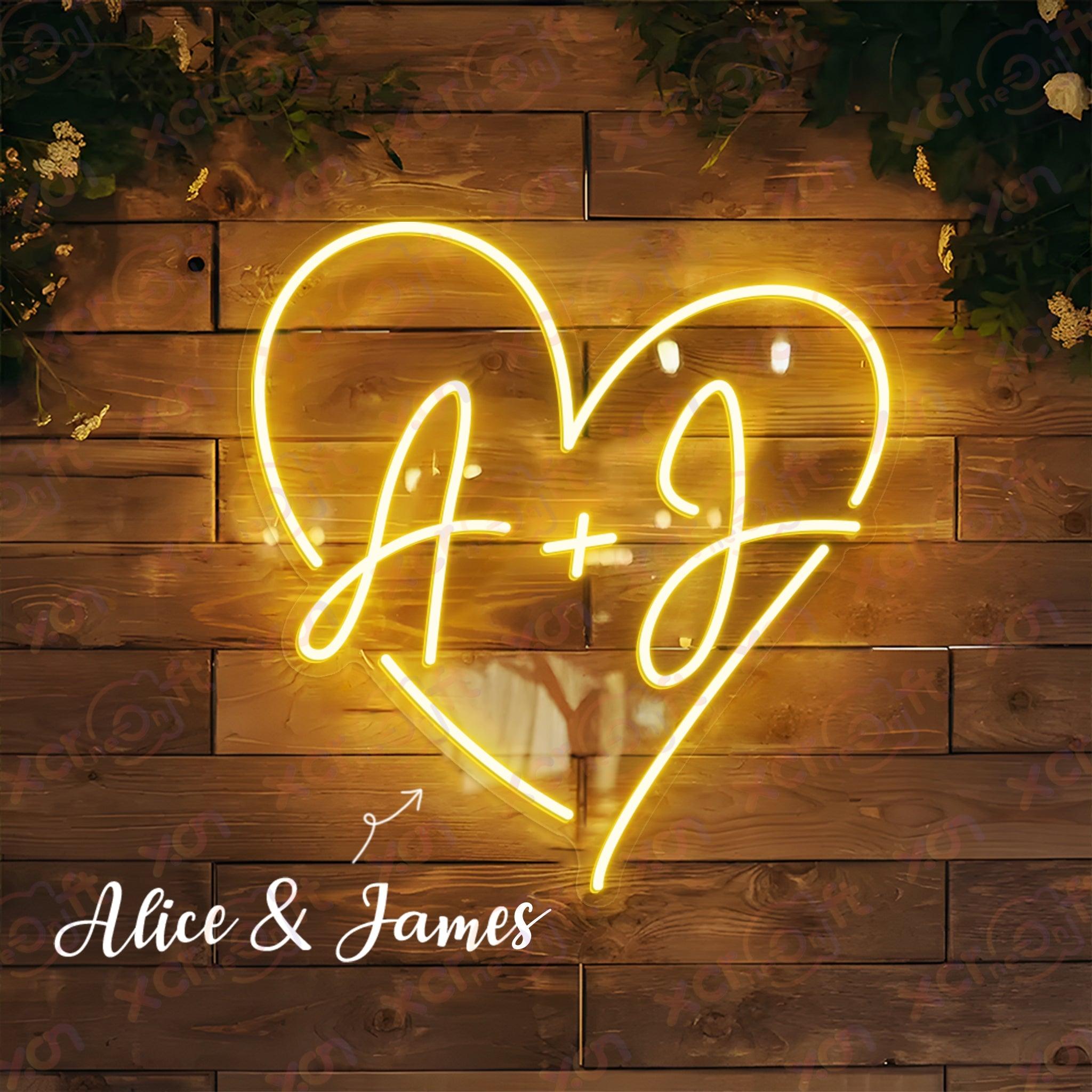 Name LED Neon Sign Wedding Decor