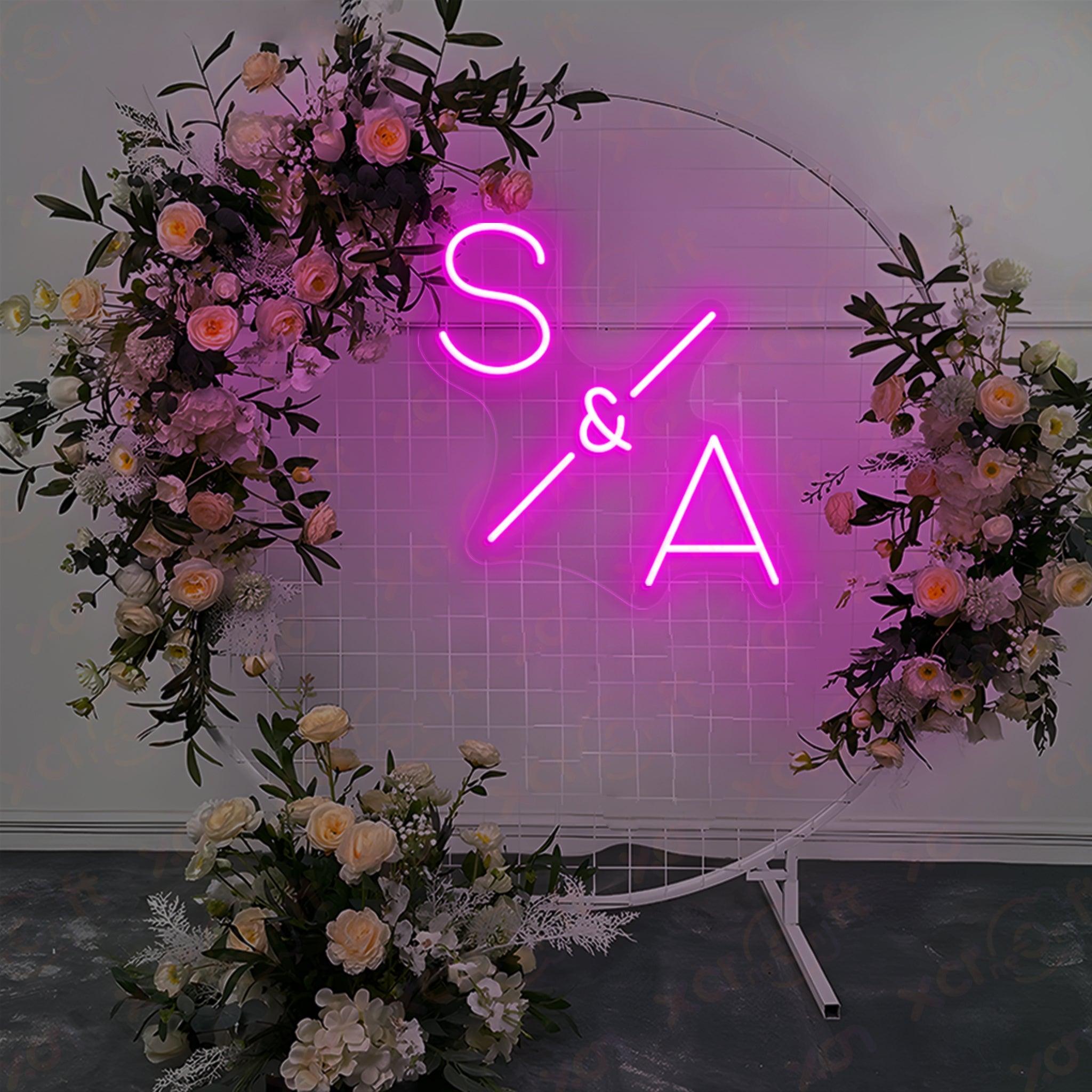 Couple Name LED Neon Sign Wedding Decor