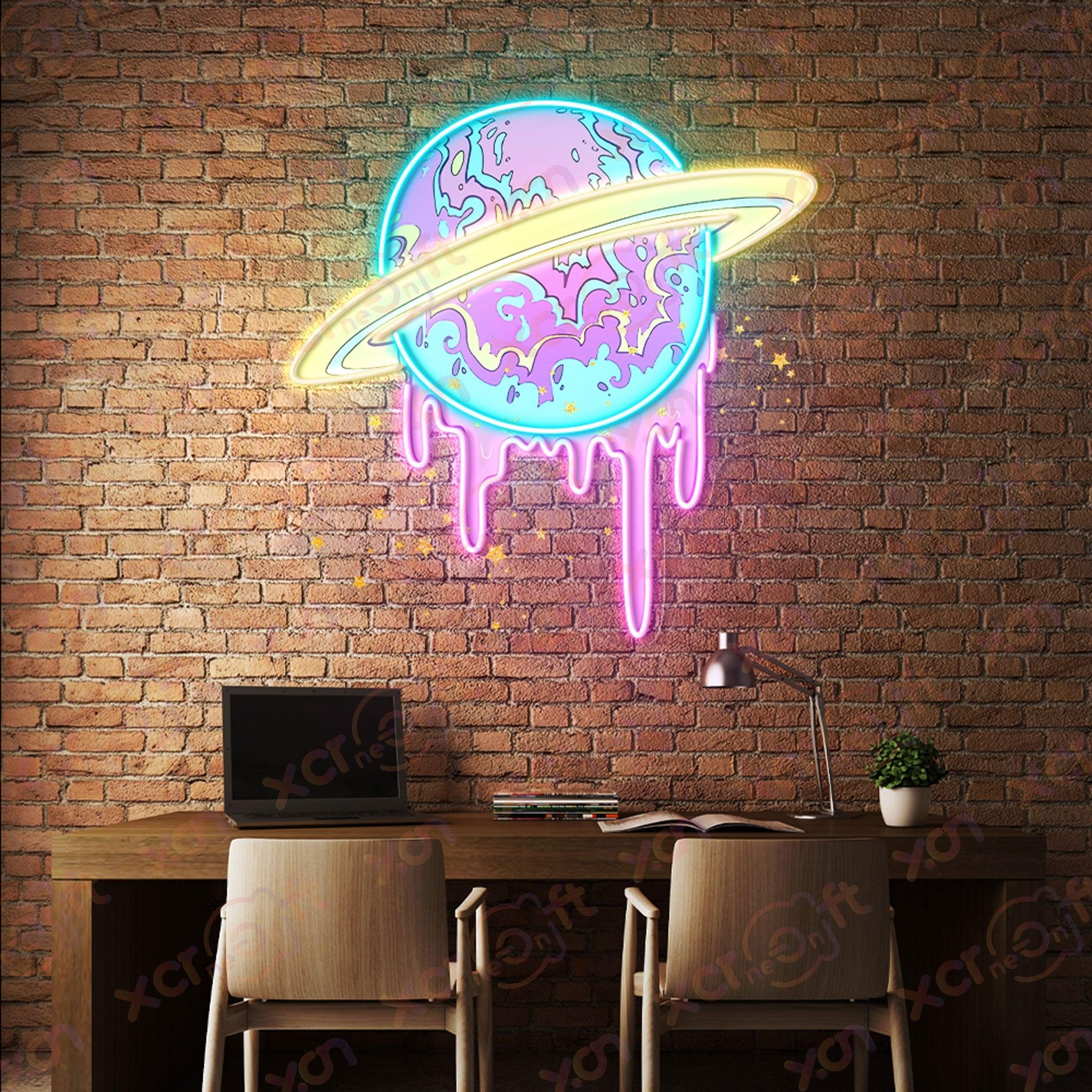 Melting Cosmic Candy Neon Sign Kawaii Style for Room - XCraft Neon