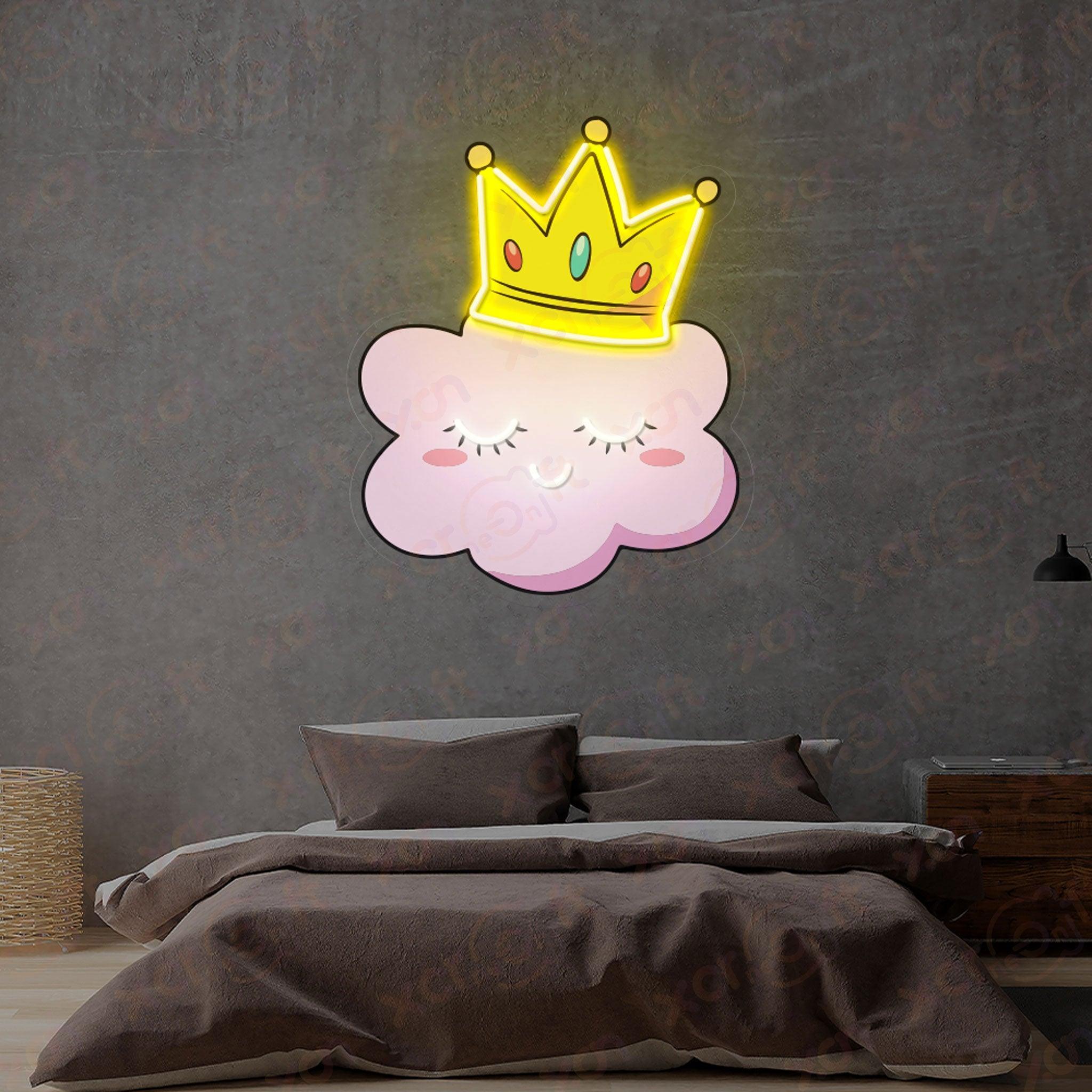 Sleepy Cloud UV Printed Neon Sign Cute Decor for Bedrooms - XCraft Neon