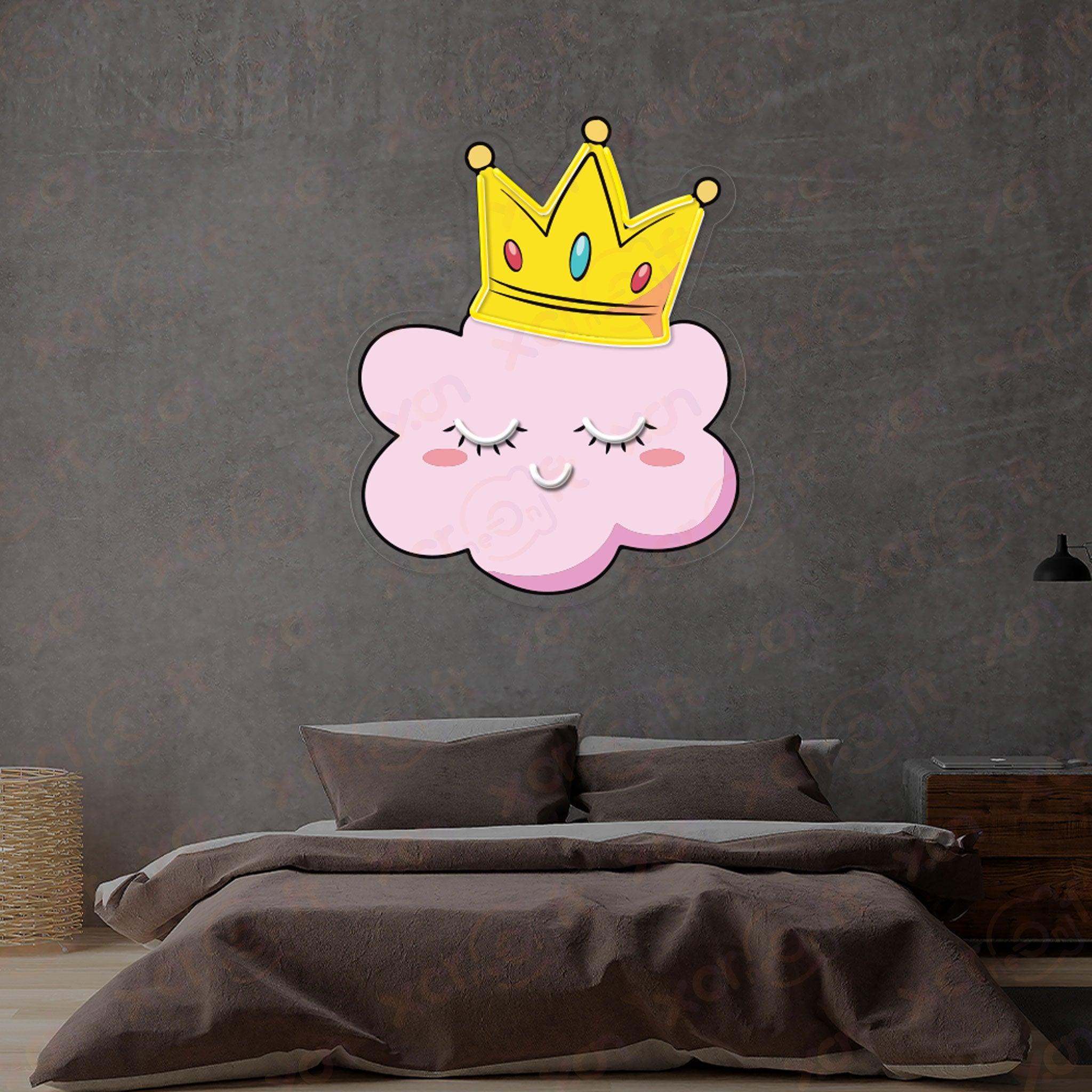 Sleepy Cloud UV Printed Neon Sign Cute Decor for Bedrooms - XCraft Neon